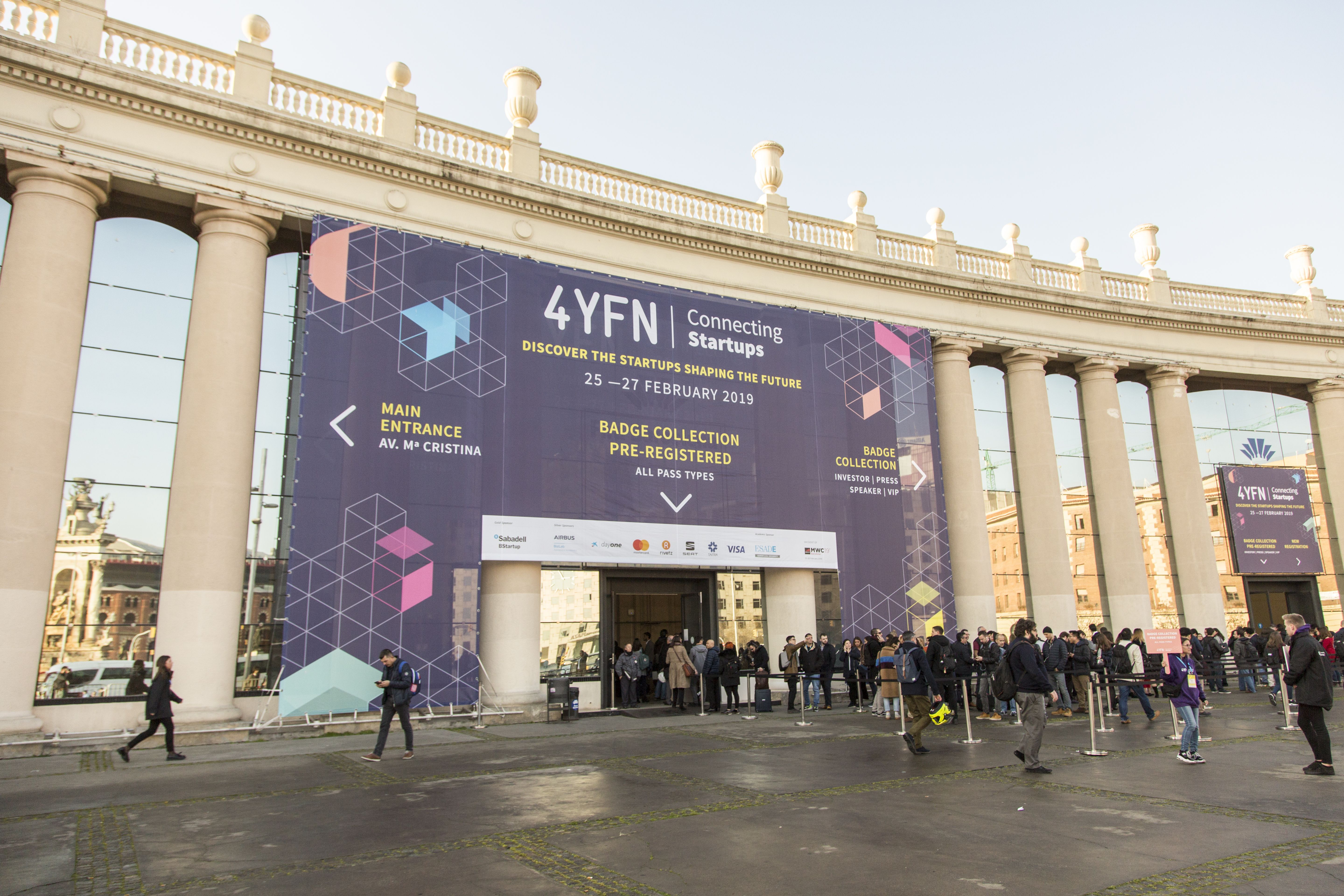 El exterior de la entrada al congrés 4YFN del 2019 | Cedida