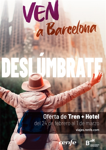 Renfe y Gremio de Hoteles lanzan la campaña 'Promo Barcelona'. | Cedida