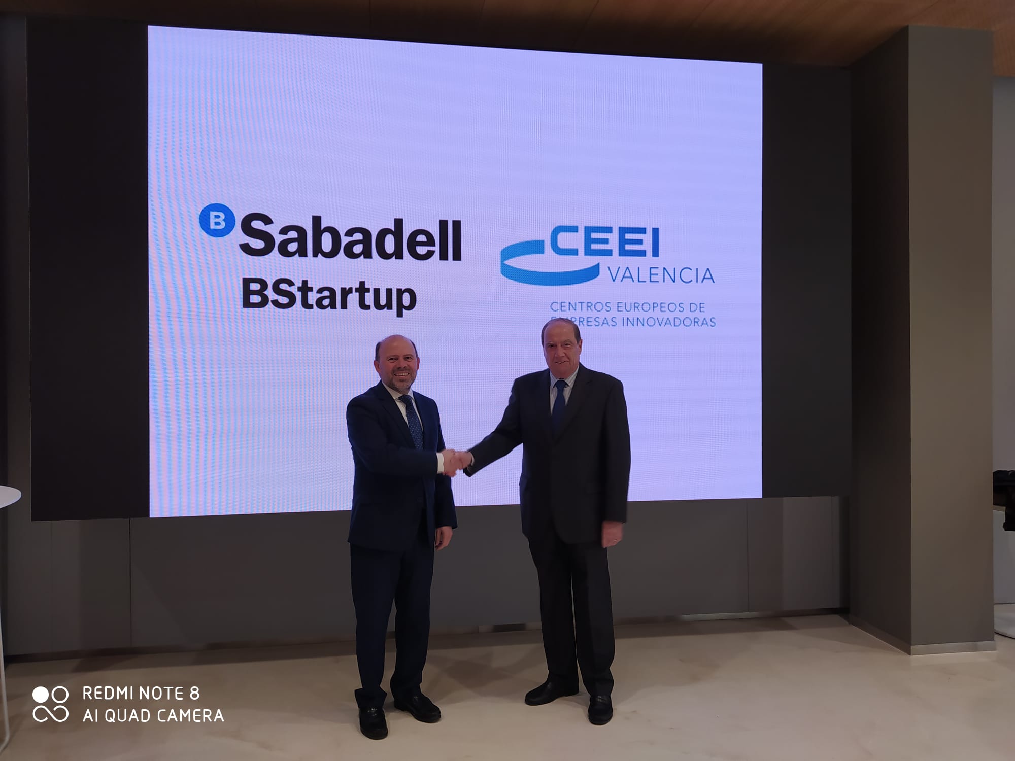 Luis Serra (Sabadell) i Jesús Casanova (CEEI)