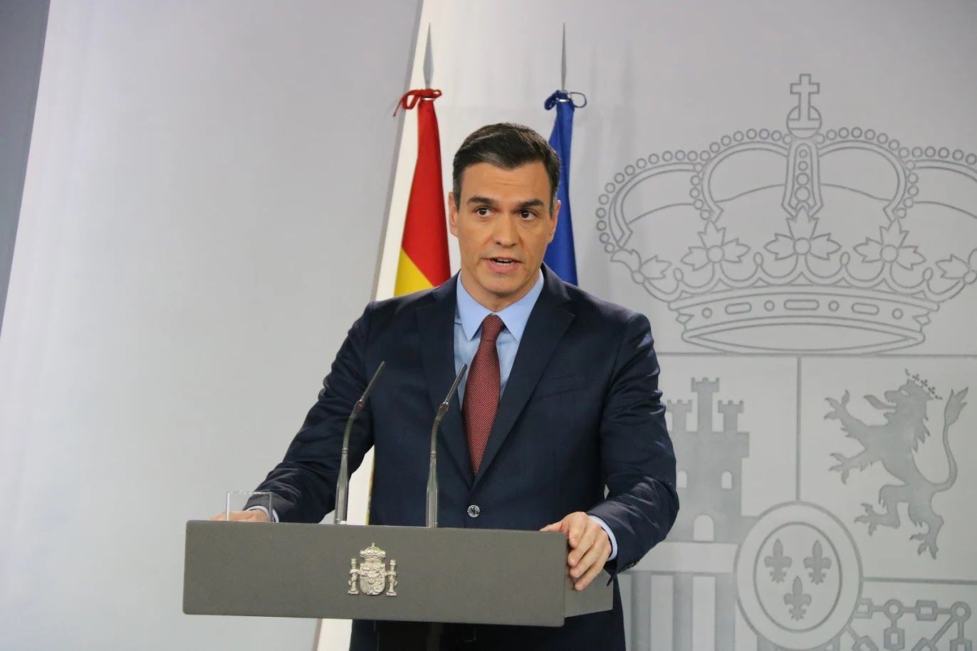 El presidente del Gobierno español, Pedro Sánchez, informa de las medidas contra el coronavirus | ACN