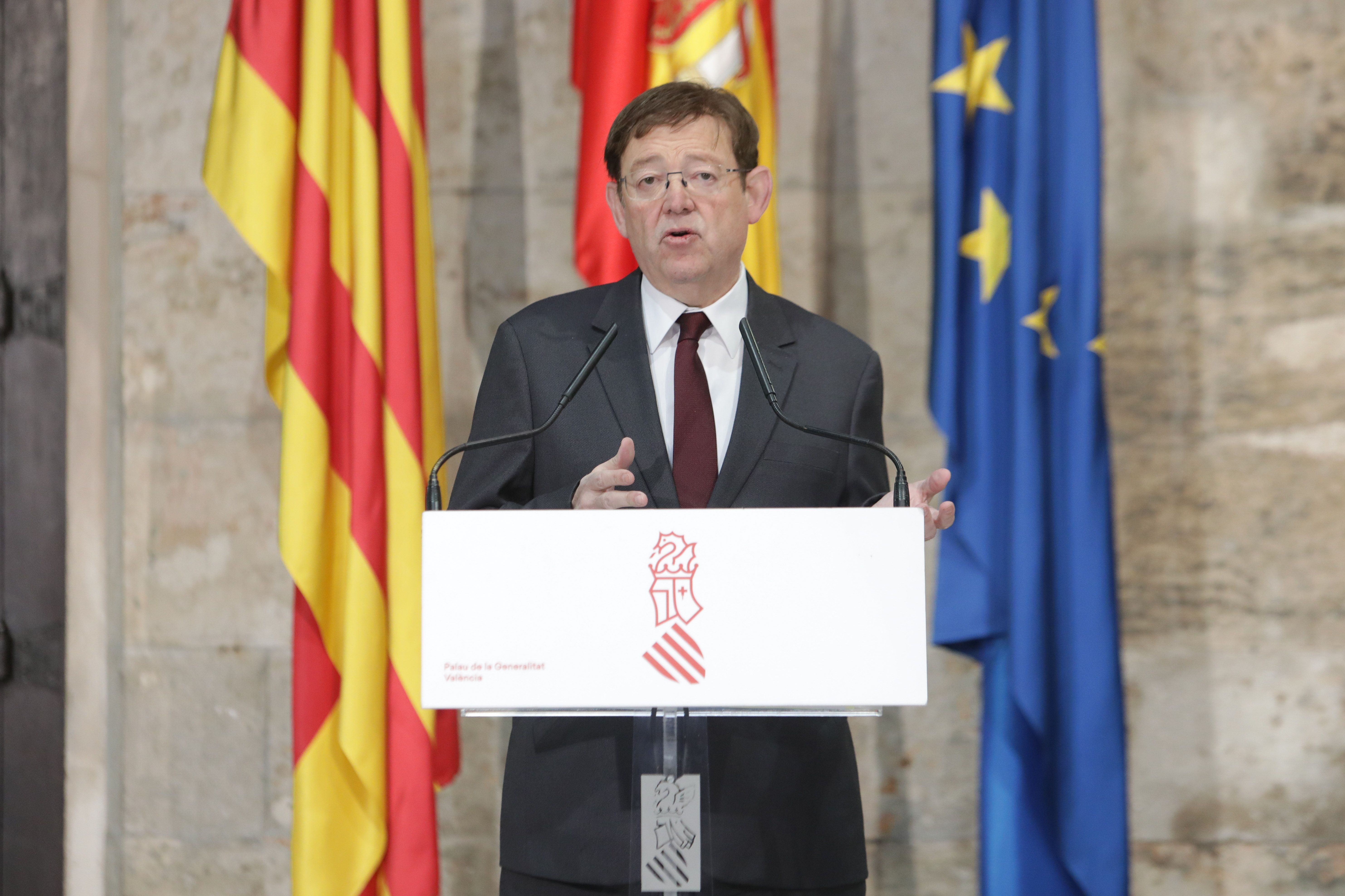 Puig anunciant les mesures que aprovarà aquest divendres el Consell valencià | GVA 