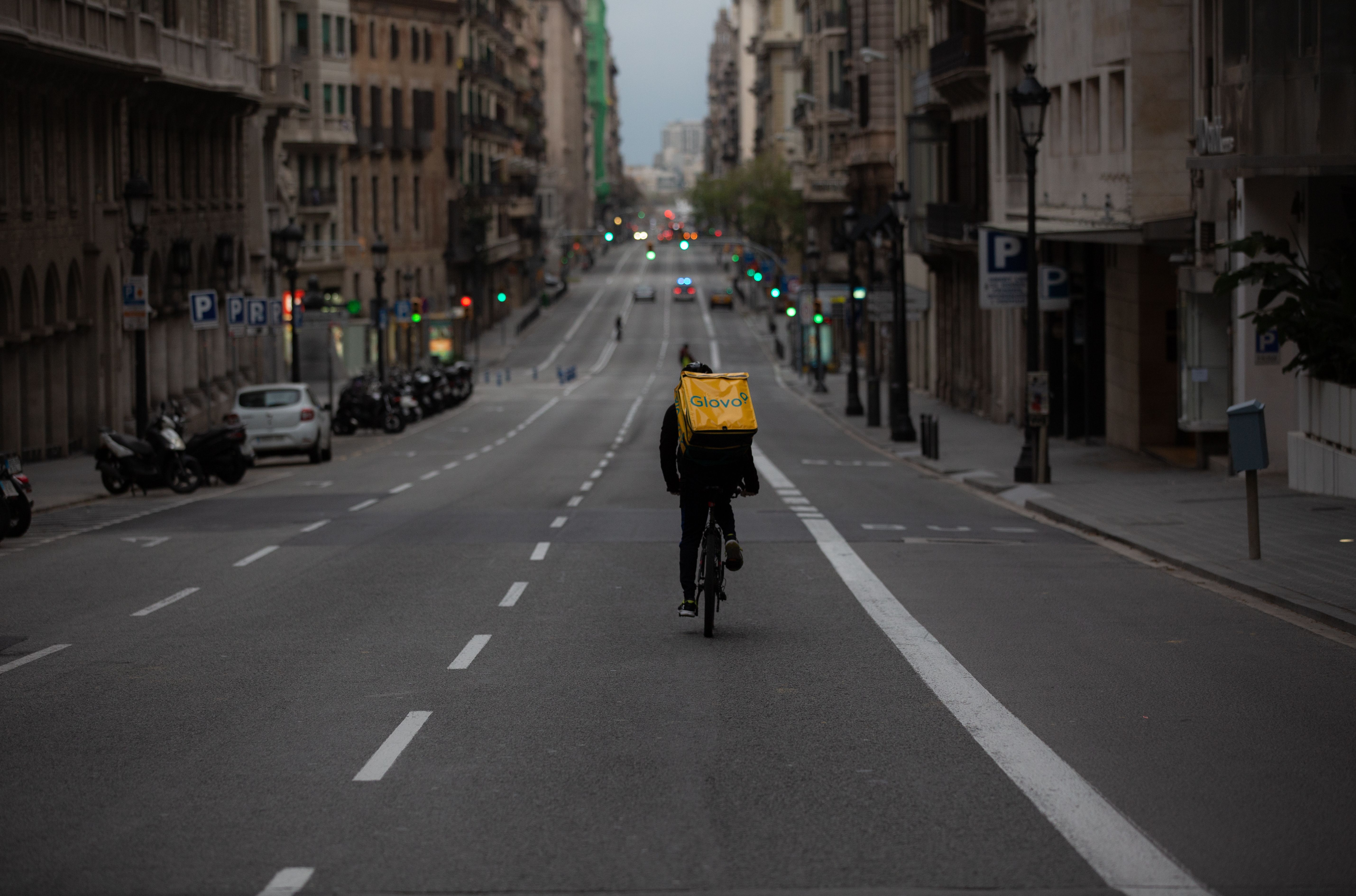 La Via Laietana de Barcelona, pràcticament buida per l'estat d'alarma | Europa Press