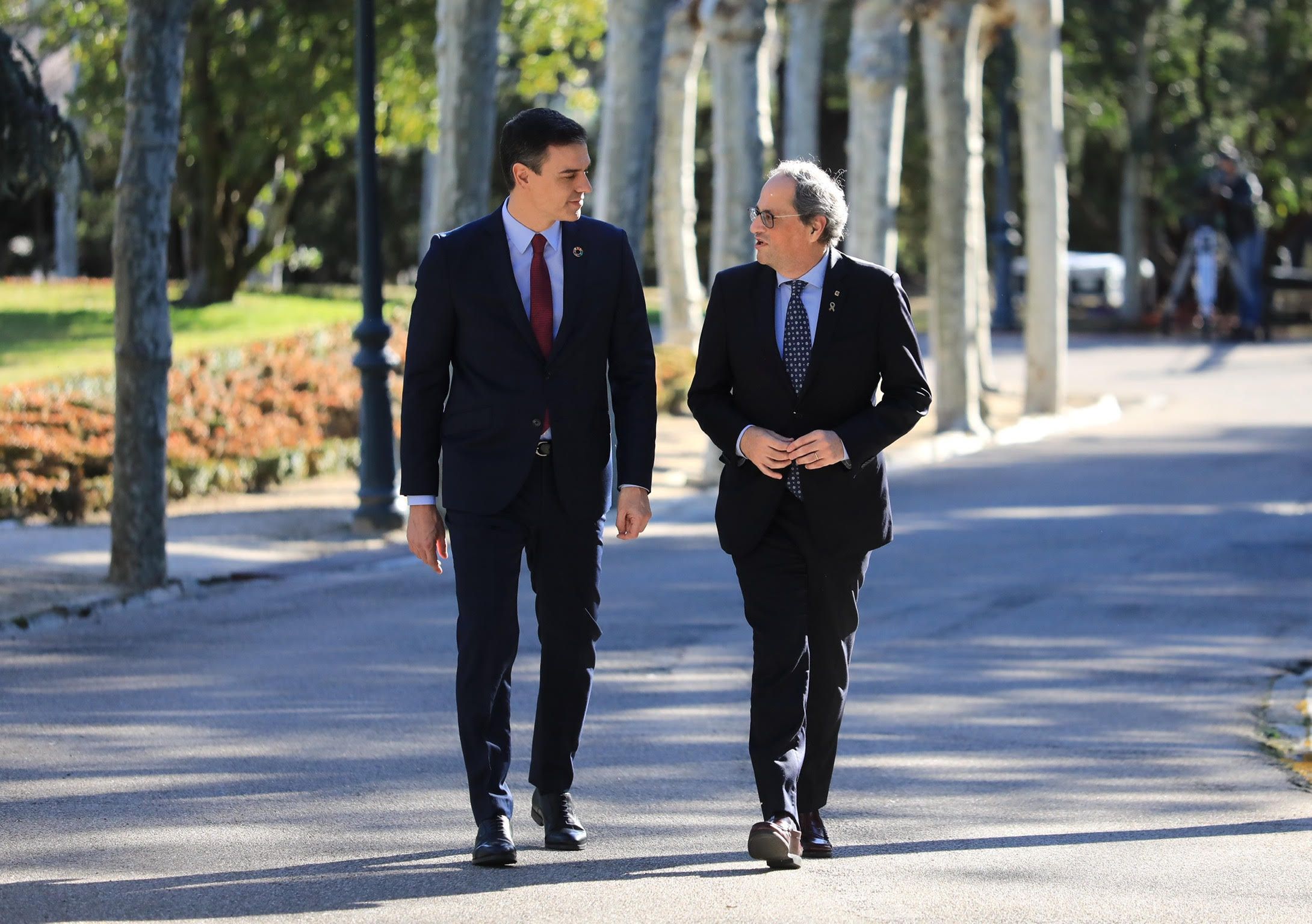 Els presidents Pedro Sánchez i Quim Torra el passat 26 de febrer. | EP