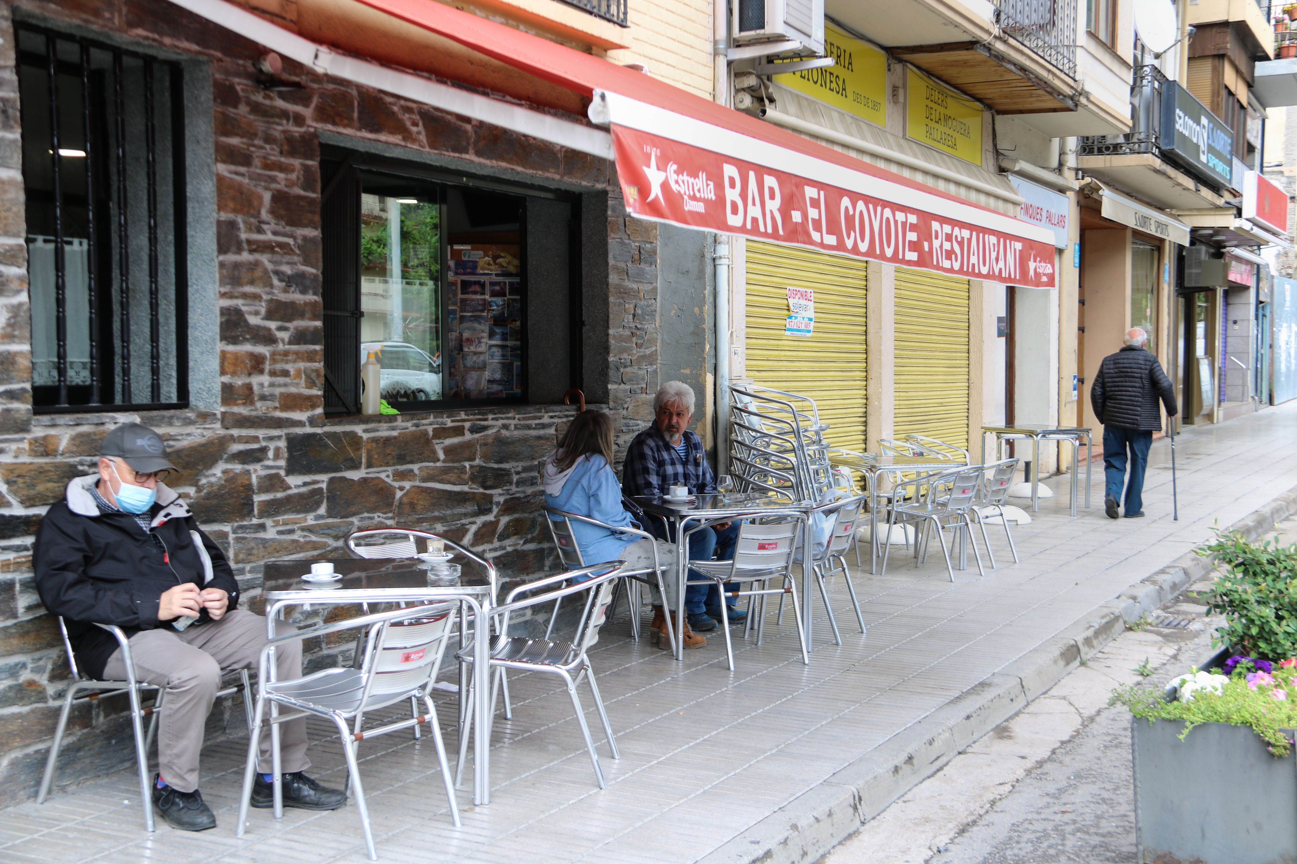 Una terraza de un bar de Suerte el 11 de mayo del 2020 | ACN