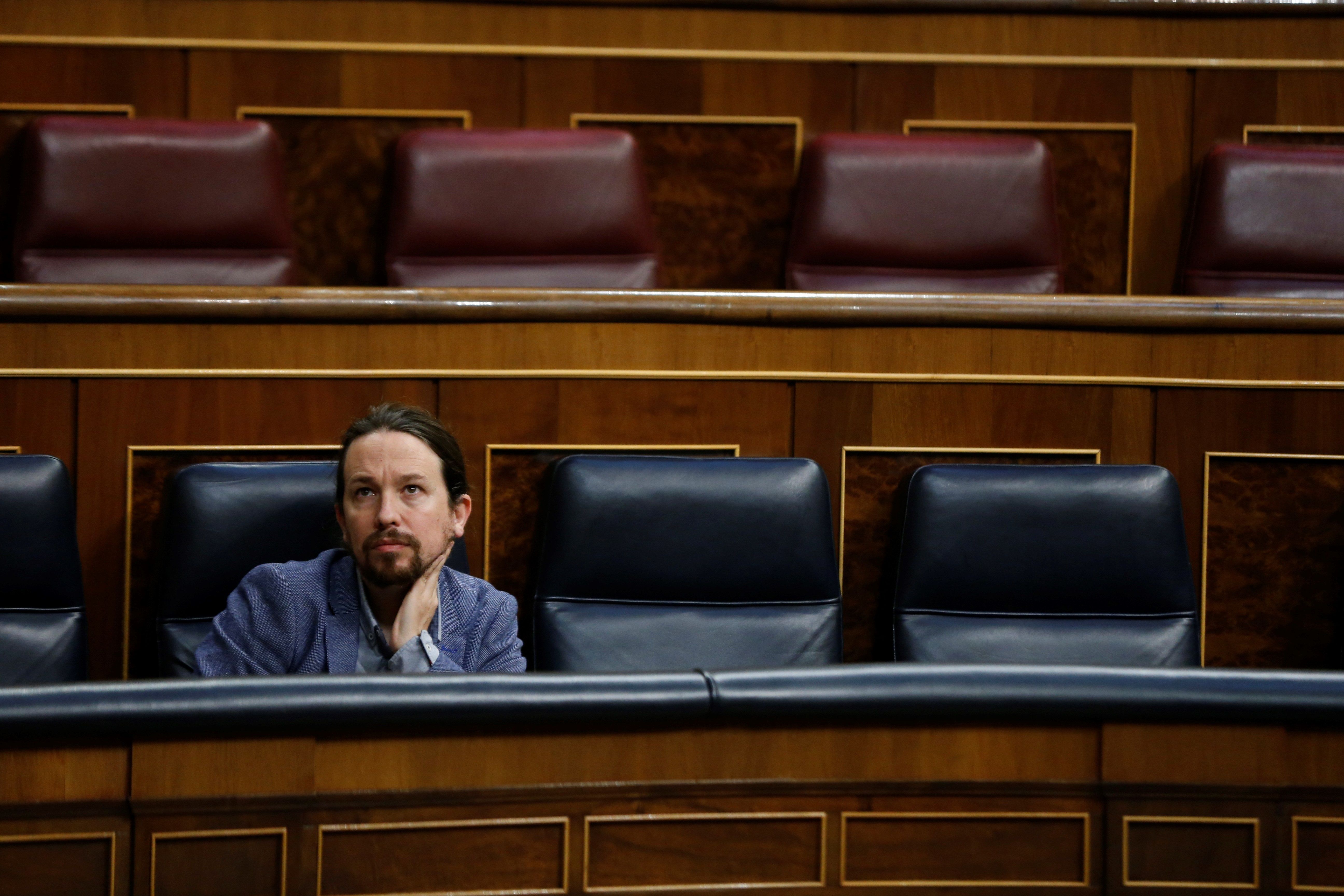 El vicepresidente Pablo Iglesias a la sesión de control. | EP