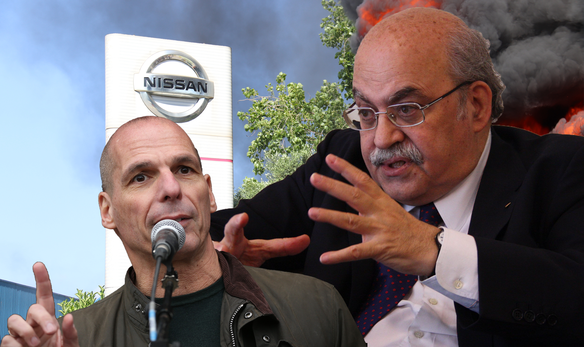 Els economistes Yanis Varoufakis i Andreu Mas-Coell en una setmana marcada per Nissan.