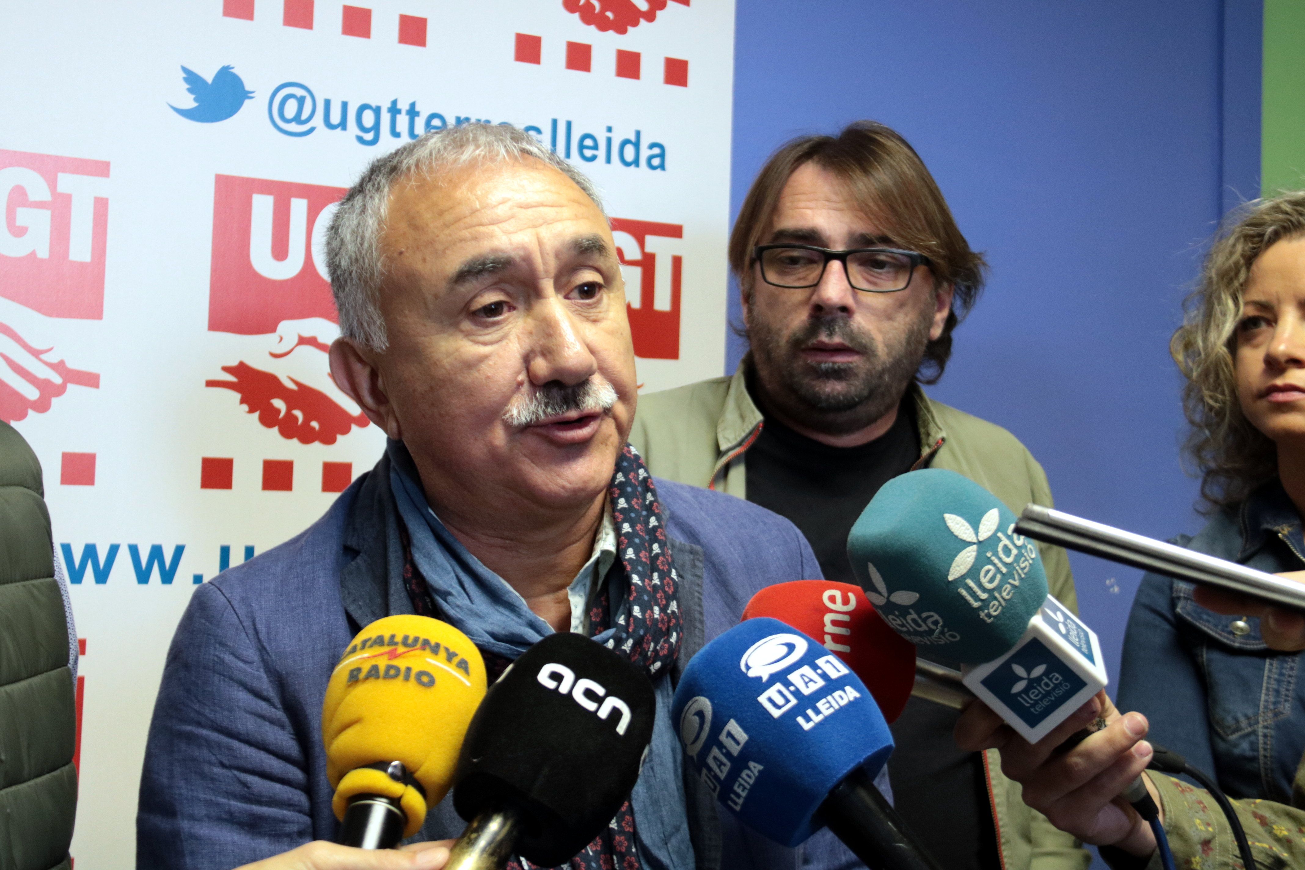 Pepe Álvarez és el secretari general de la UGT. | ACN