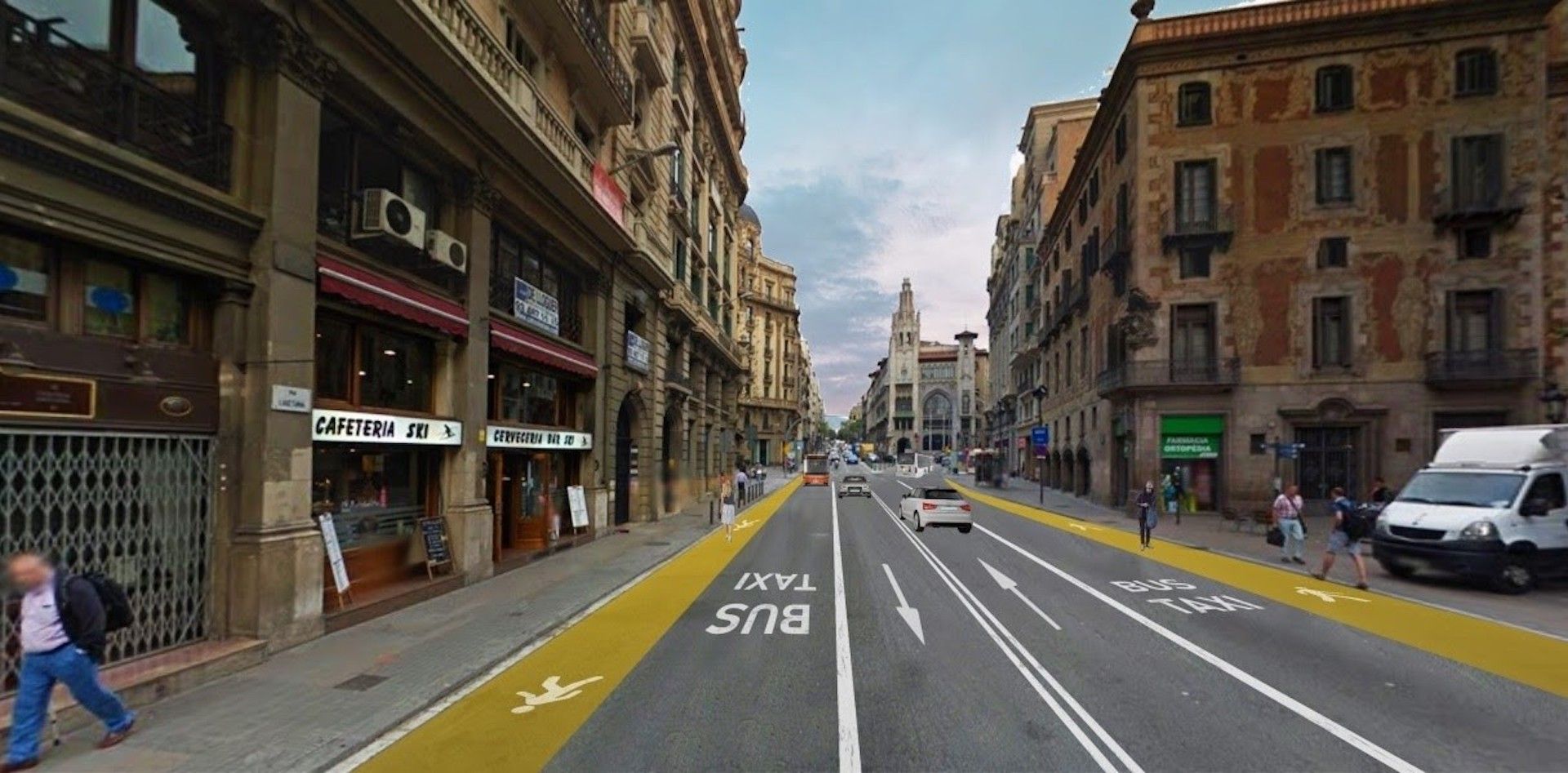 L'ampliació de les voreres de Via Laietana de Barcelona | Europa Press