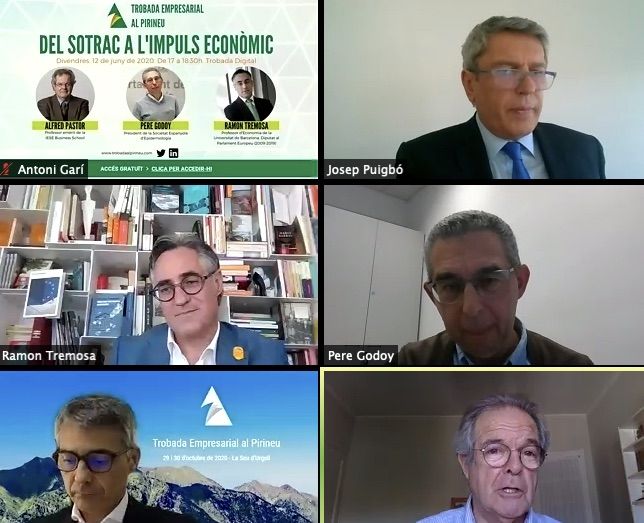 La XXXI Trobada Empresarial al Pirineu via Zoom. | Cedida