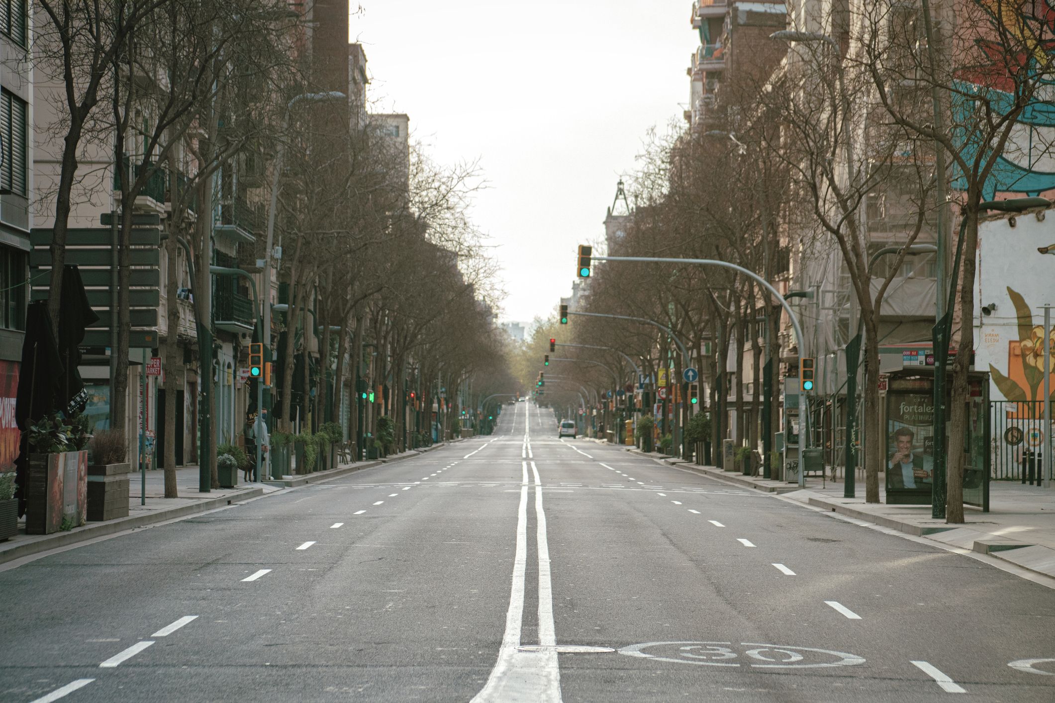 Barcelona buida pel confinament. | iStock