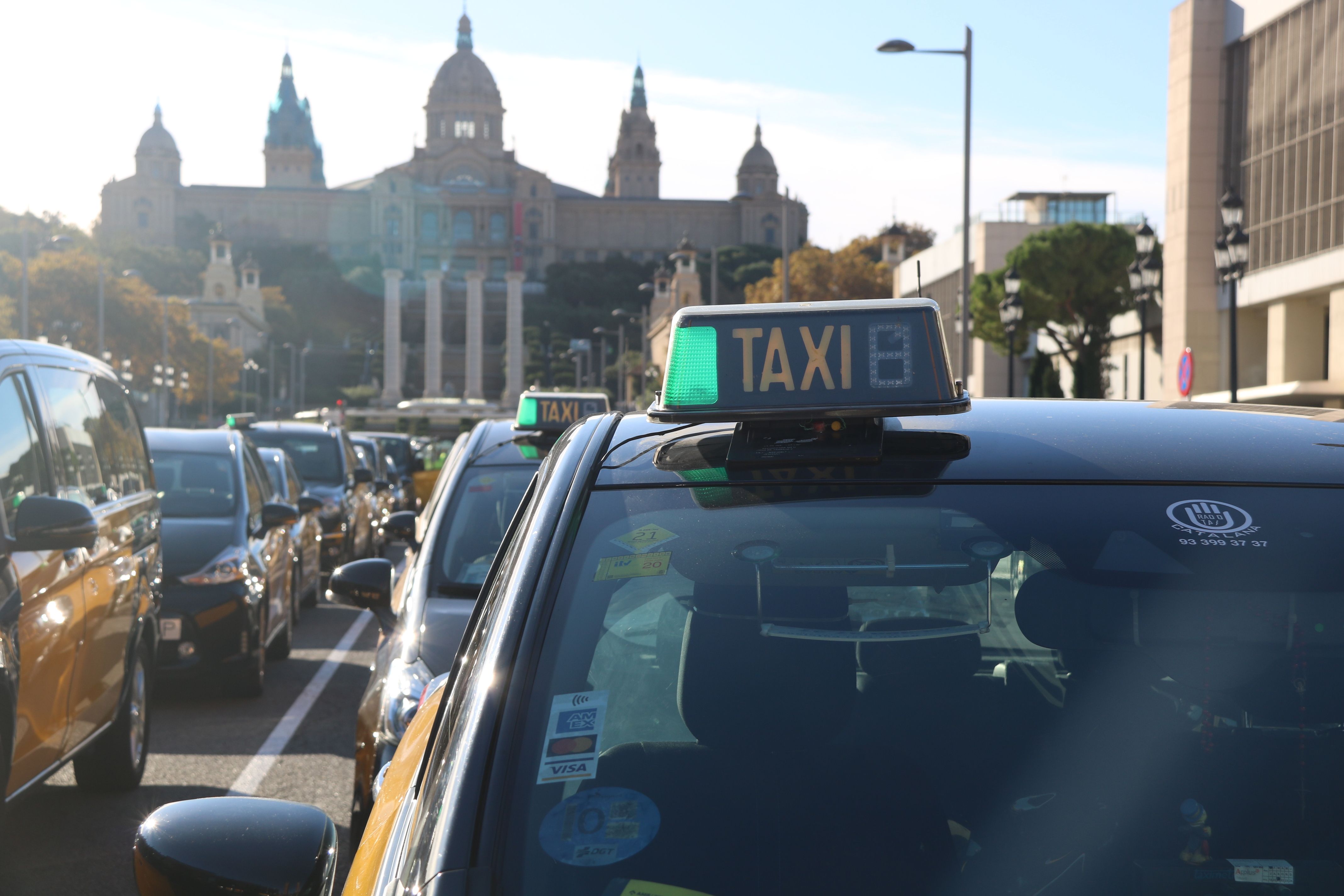 El sector del taxi hace una marcha lenta a Barcelona | ACN