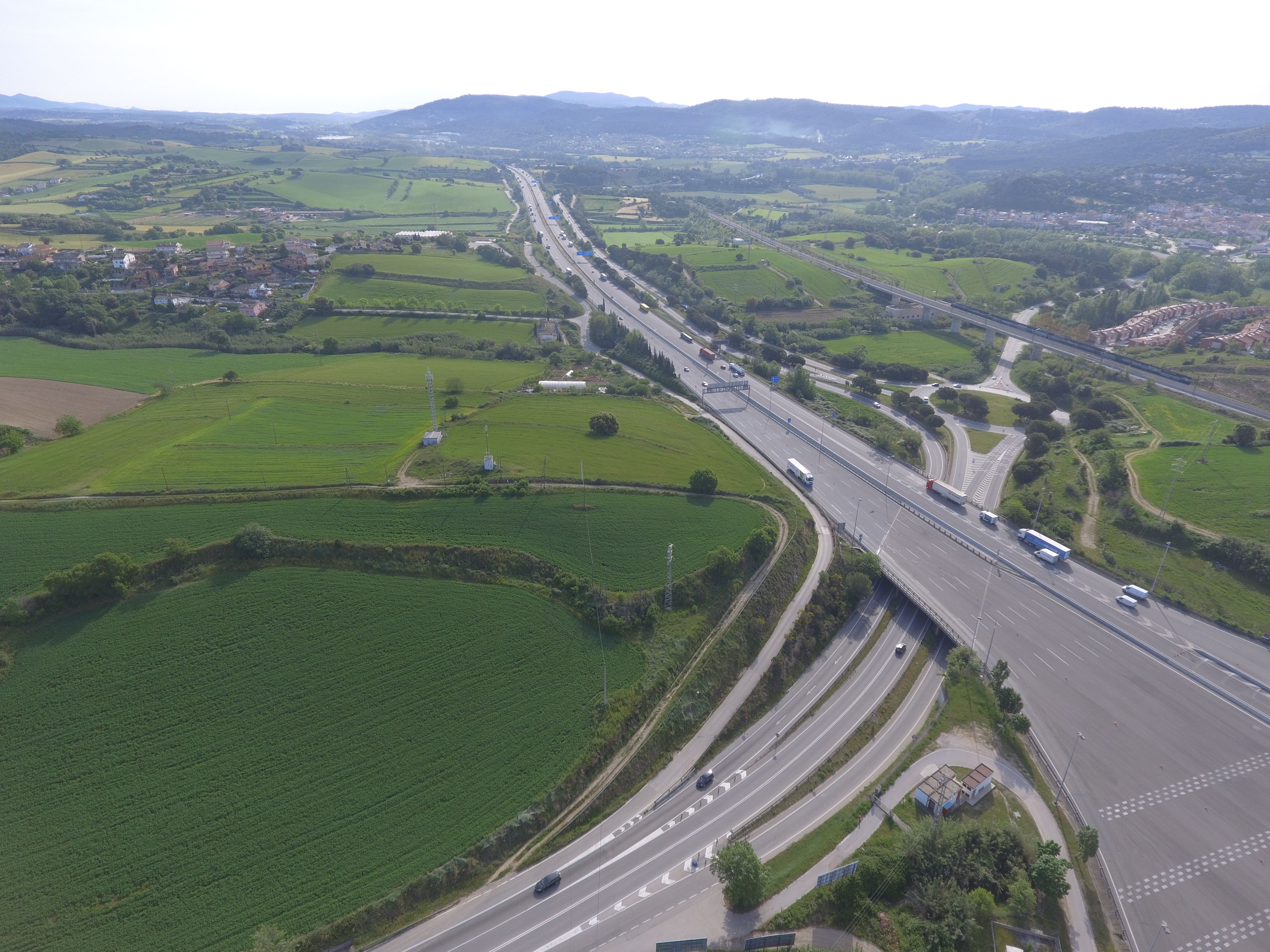 L'AP-7 en el seu pas pel Vallès Oriental | Quim Vallès /ACN