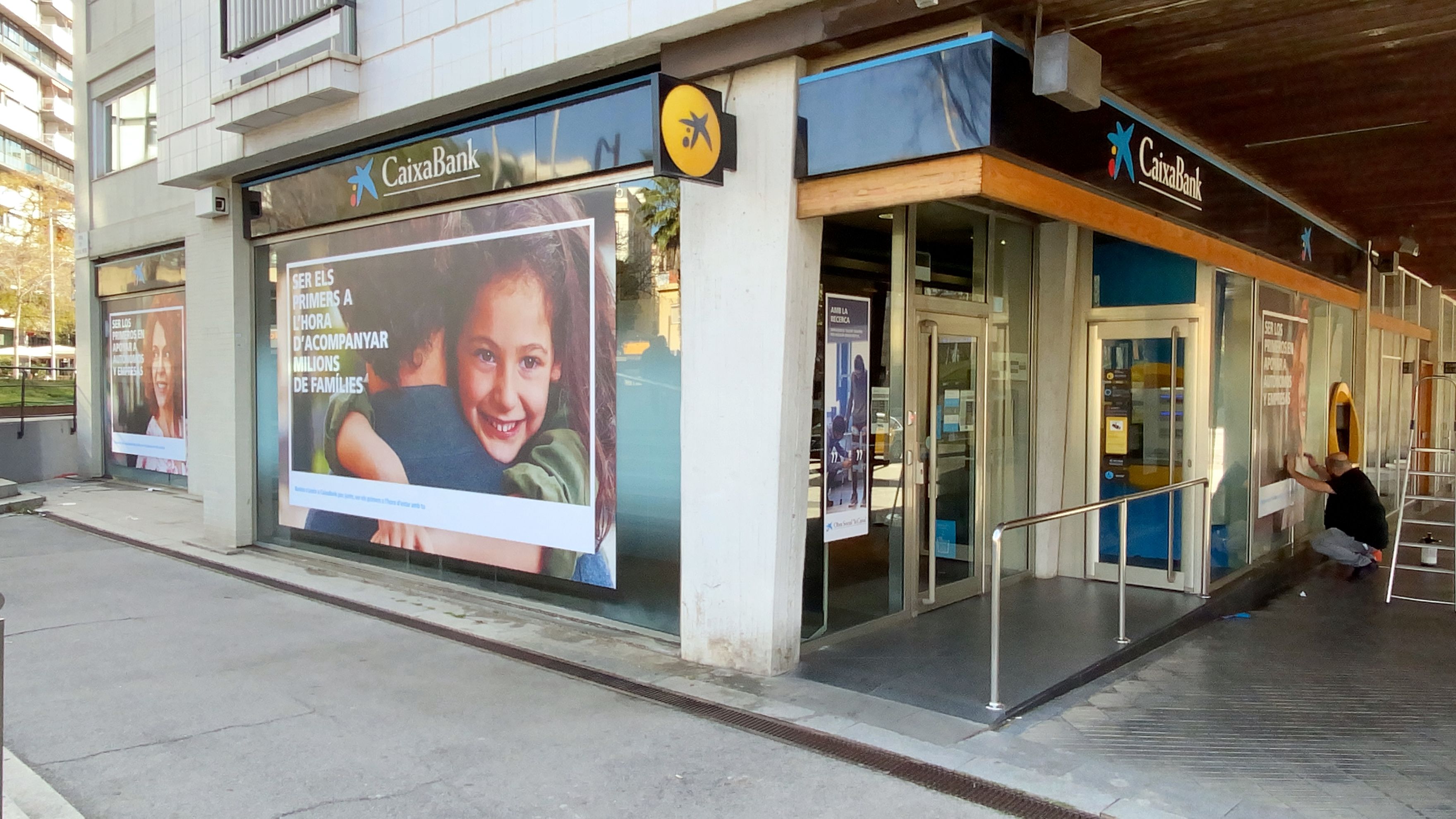 Una oficina de Caixabank en una imatge d'arxiu | ACN