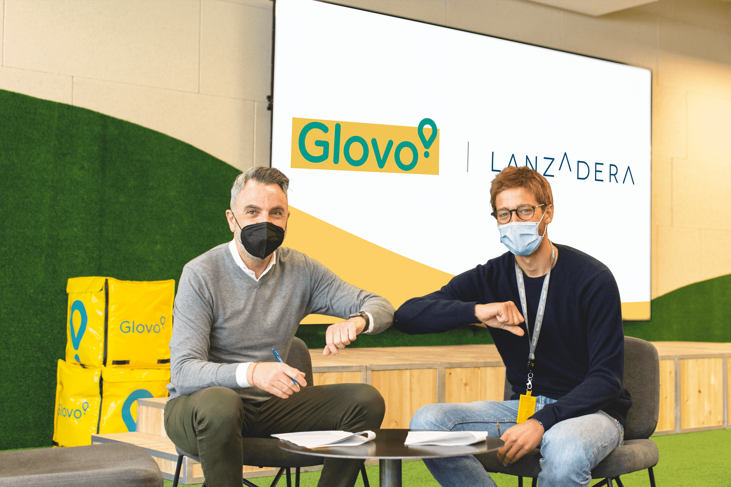 Javier Jiménez, director general de Lanzadera, i Oscar Pierre, CEO de Glovo | Cedida