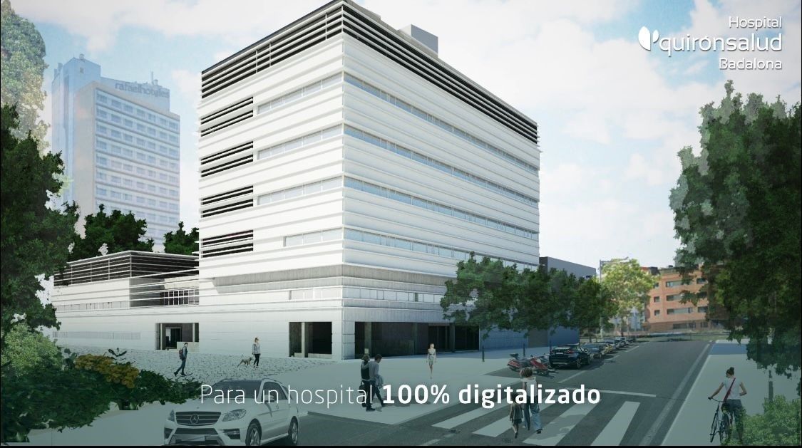 Imagen de la presentación del futuro hospital del grupo Quirónsalud a Badalona | Europa Press