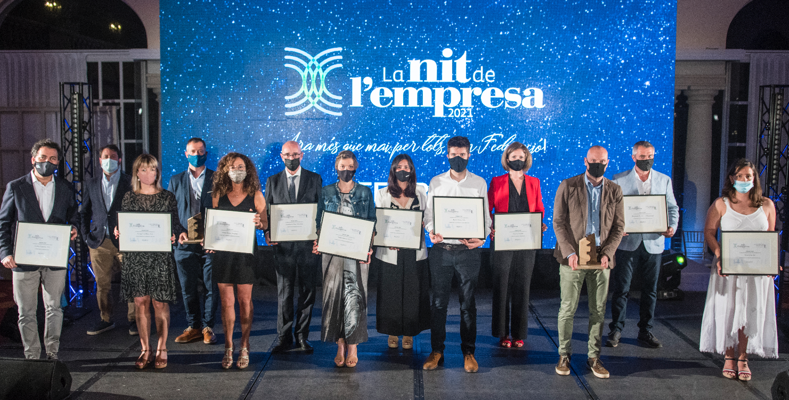 Premiats a la Nit de l'Empresa de la Federació Empresarial del Gran Penedès |Cedida