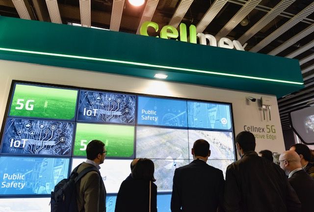 Imagen de archivo del estand de Cellnex a la última edició del MWC | Cedida