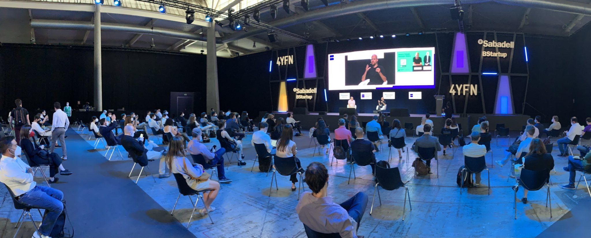 El cofundador y CEO de Heura, Marc Coloma, durante su intervención en el 4YFN | Twitter