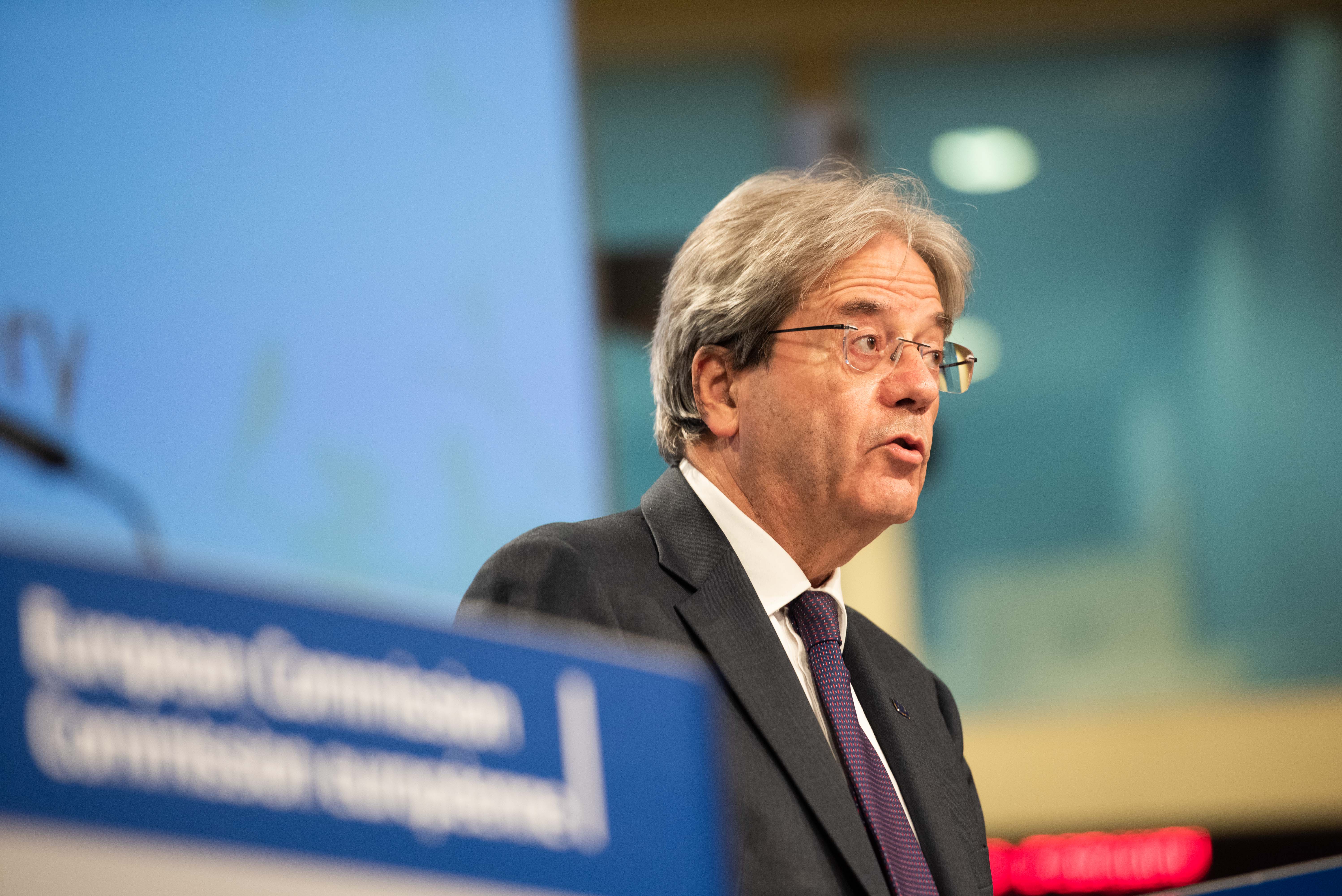 El comissari europeu d'Economia, Paolo Gentiloni, en una imatge d'arxiu | ACN