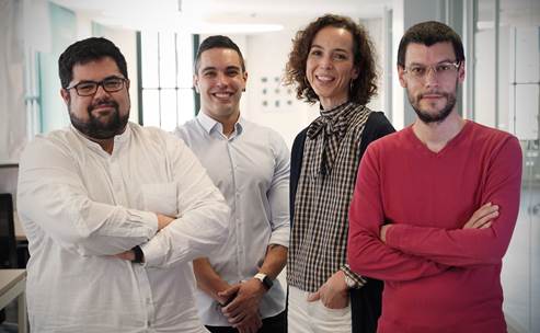 El equipo de la startup NAPPTIVE, ahora participada por BStartup | Cedida