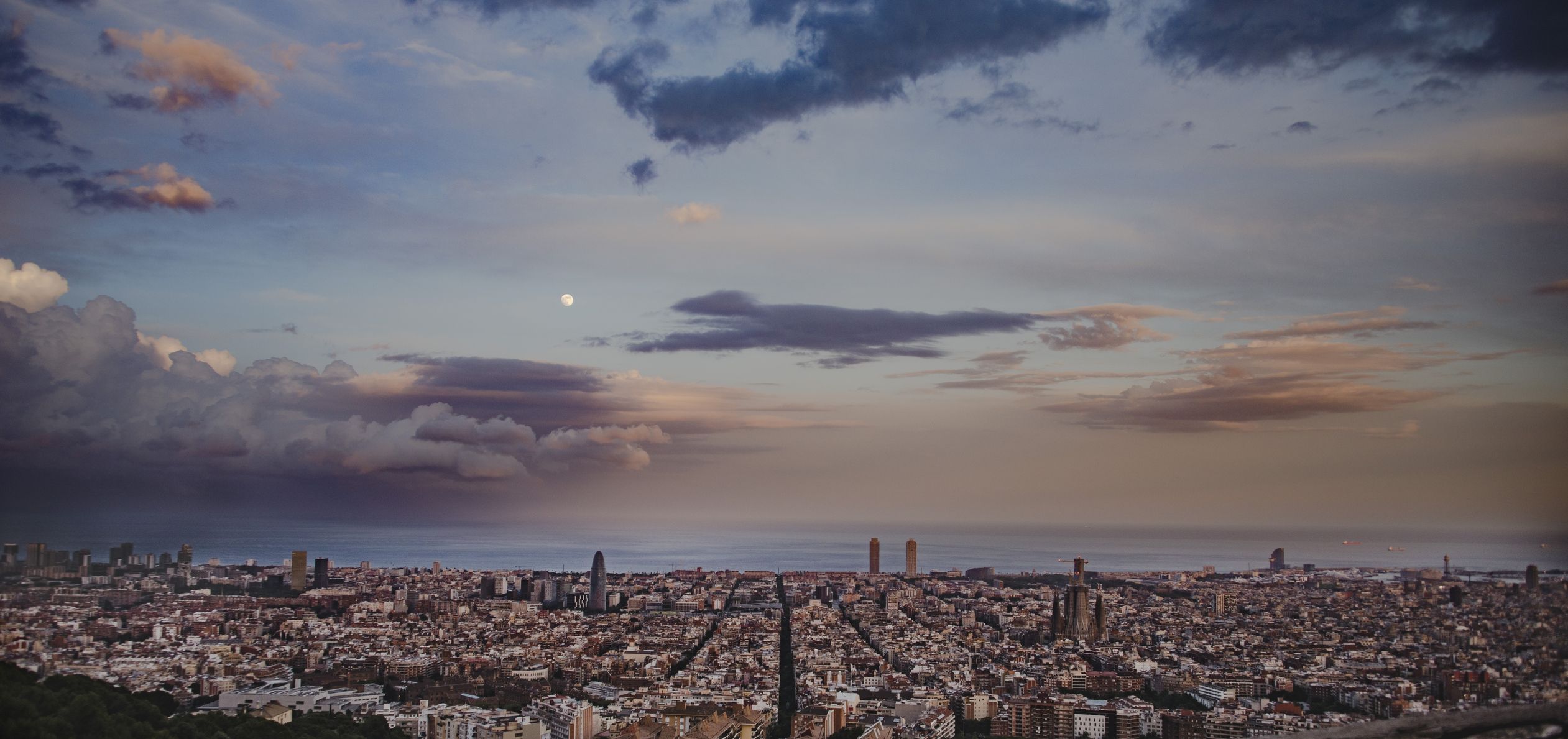 Imatge panoràmica de Barcelona