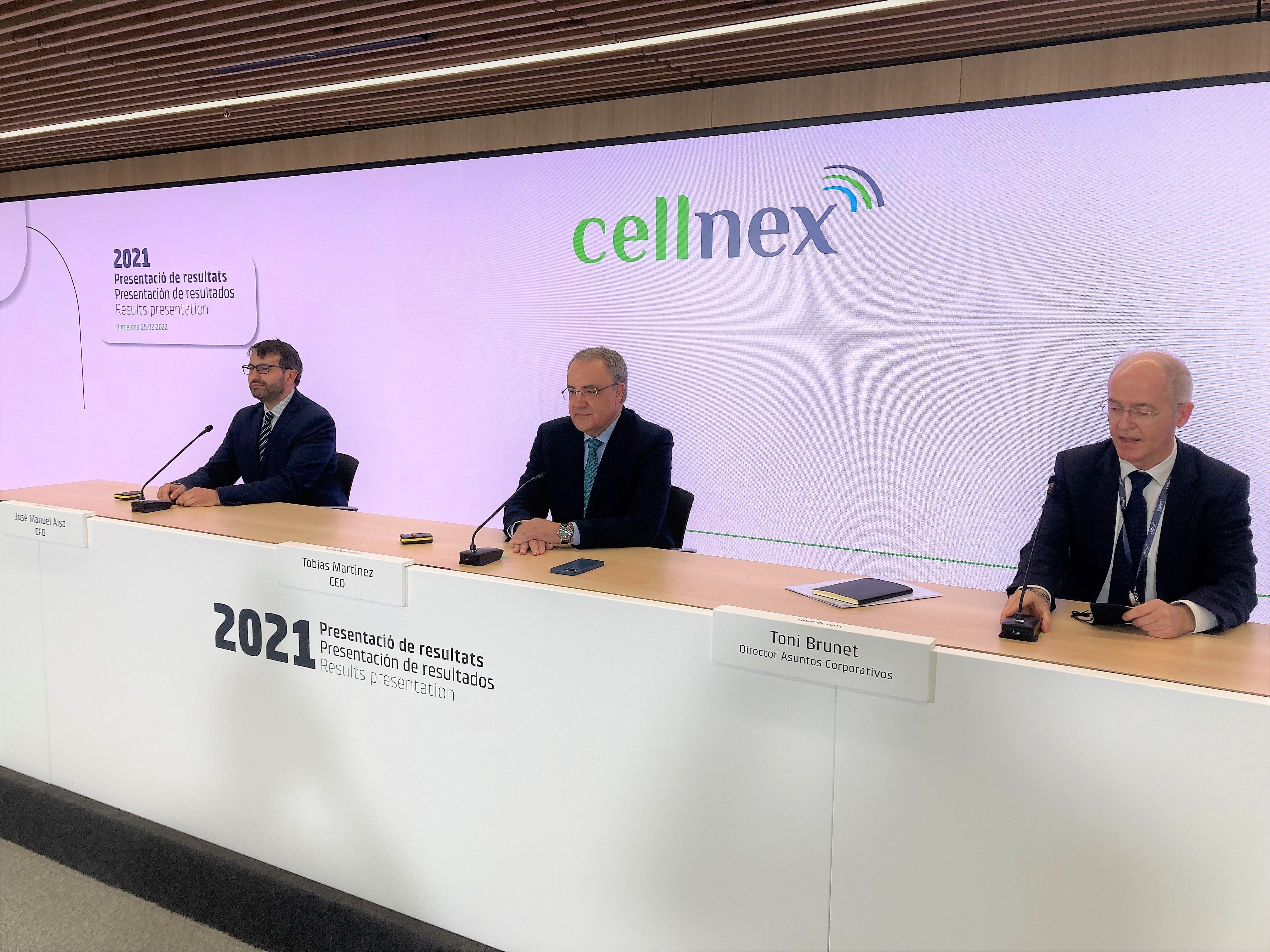 Presentació de resultats de Cellnex 2021 | Europa Press