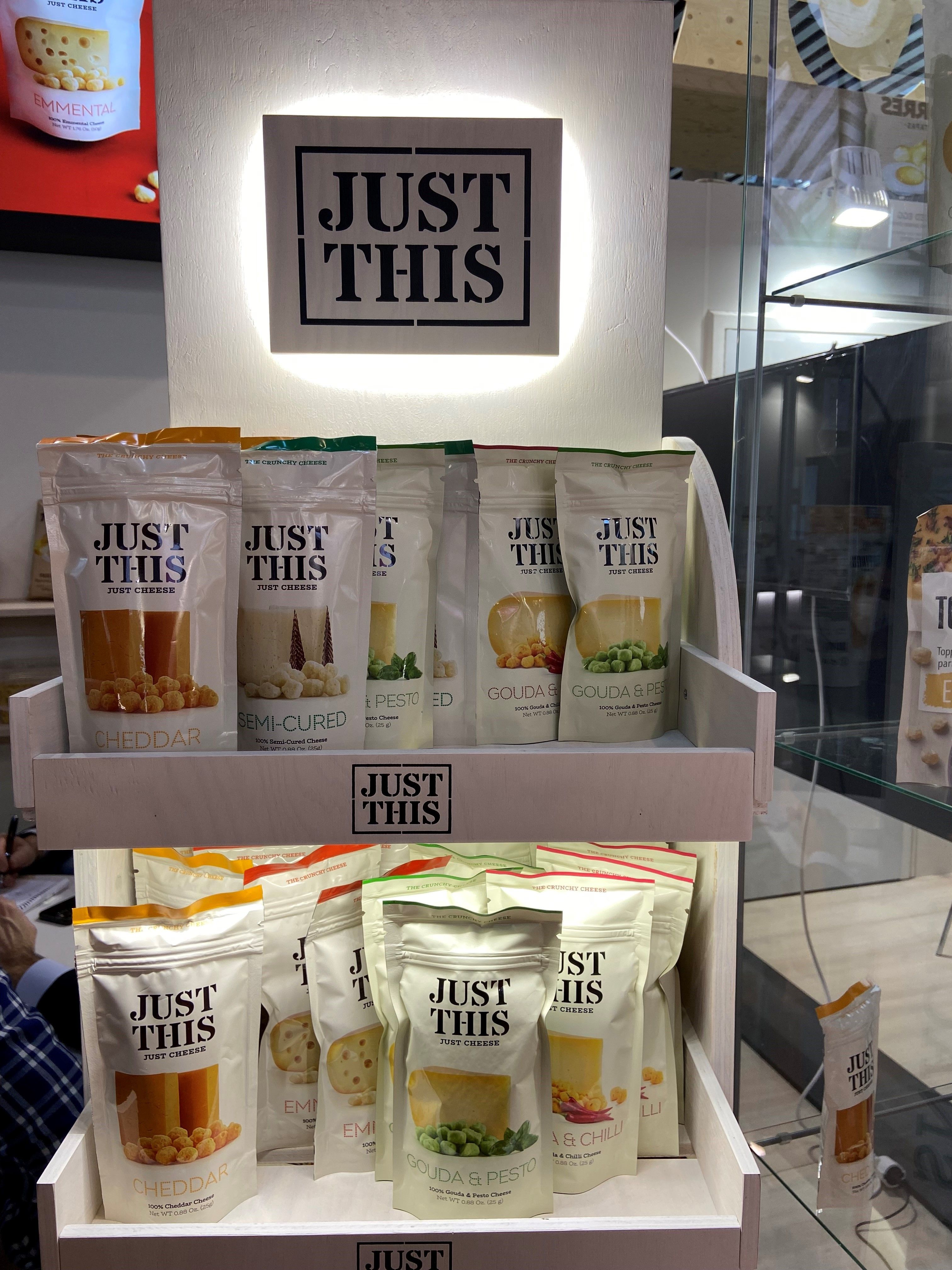 Just This, el queso deshidratado en formato snack, Premio Innoval de Alimentaria 2022 | Cedida