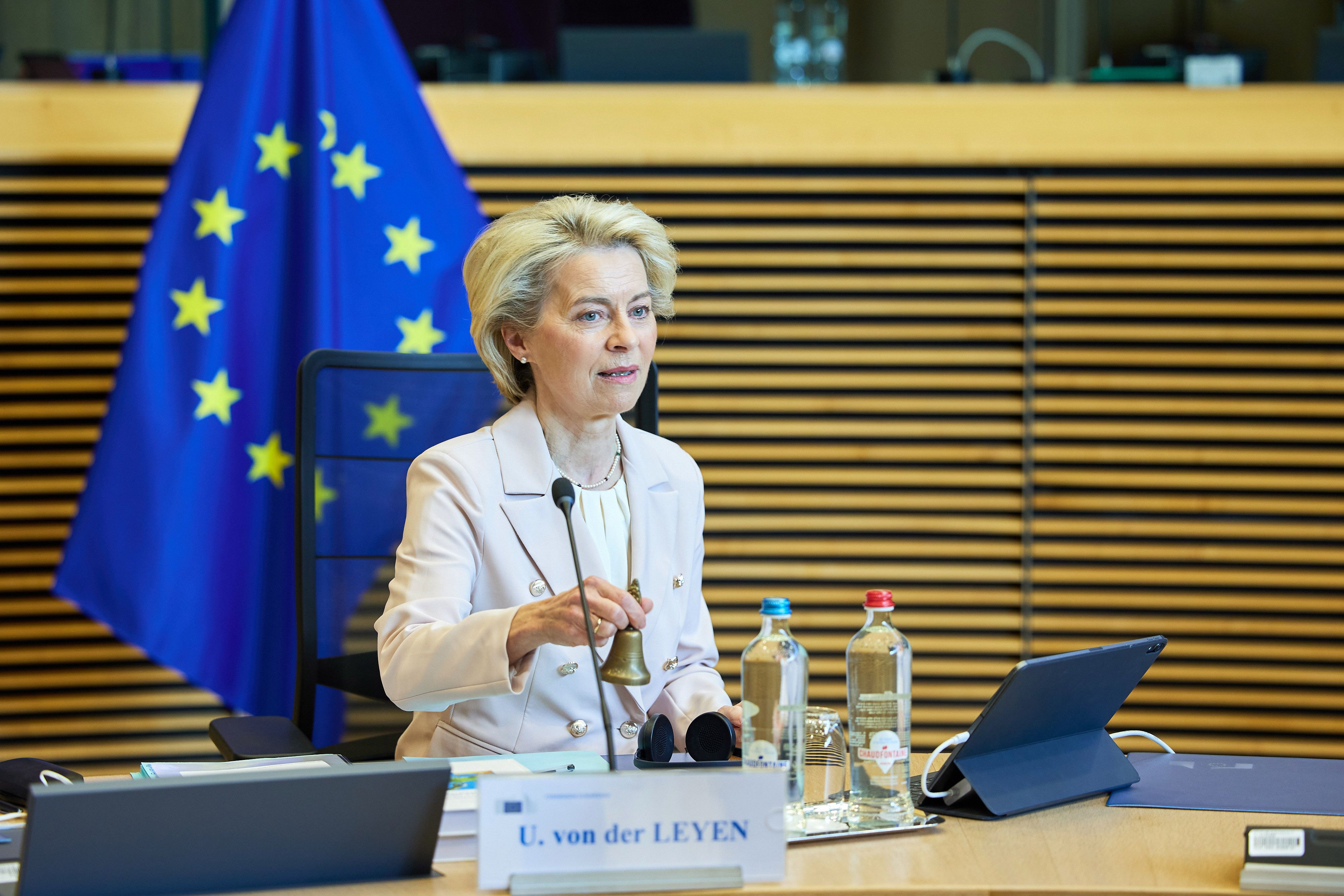 La presidenta de la Comisión Europea, Ursula von der Leyen