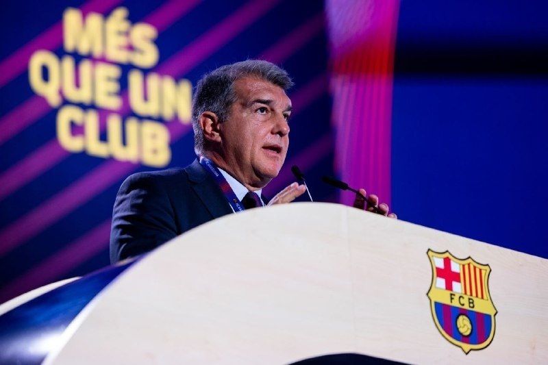 Joan Laporta durant l'Assamblea de l'Espai Barça. | EP