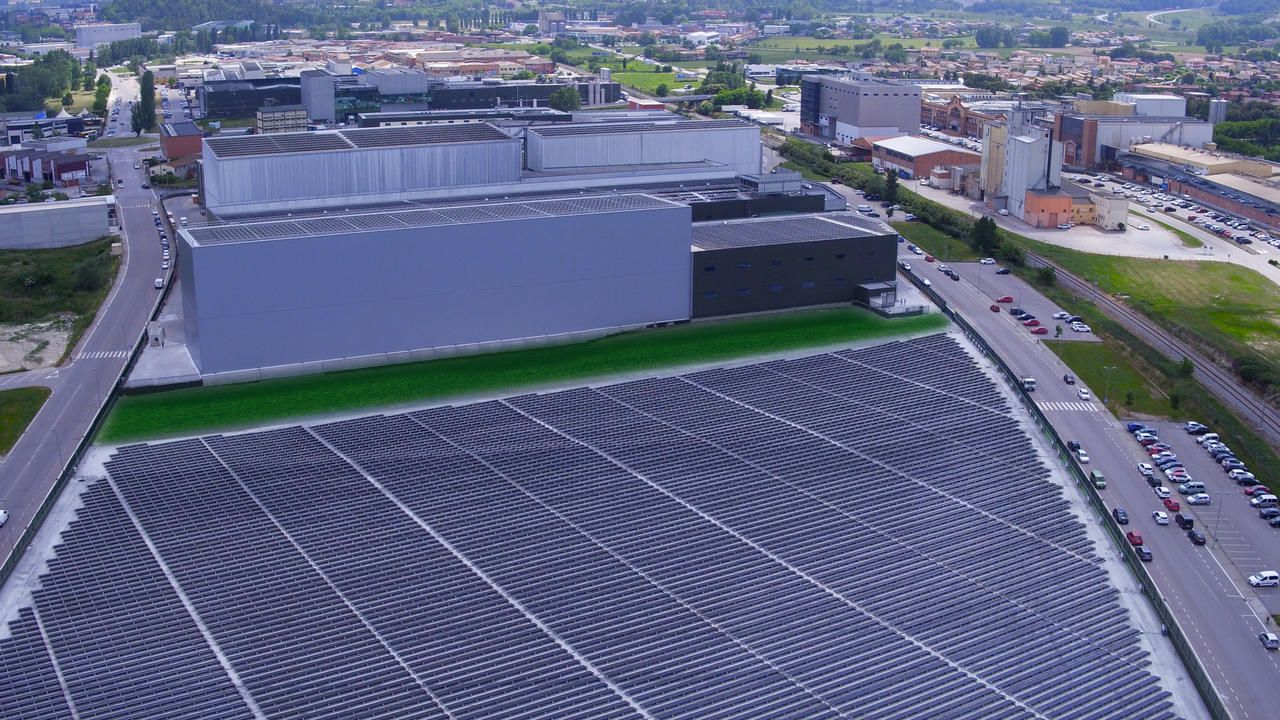 El parc solar de Casa Tarradellas a les seves instal·lacions de Gurb | Cedida