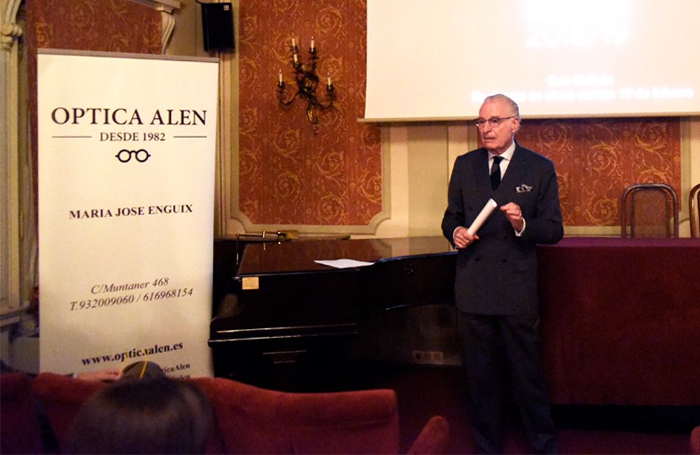 Francisco Gaudier en un acte del Cercle del Liceu.