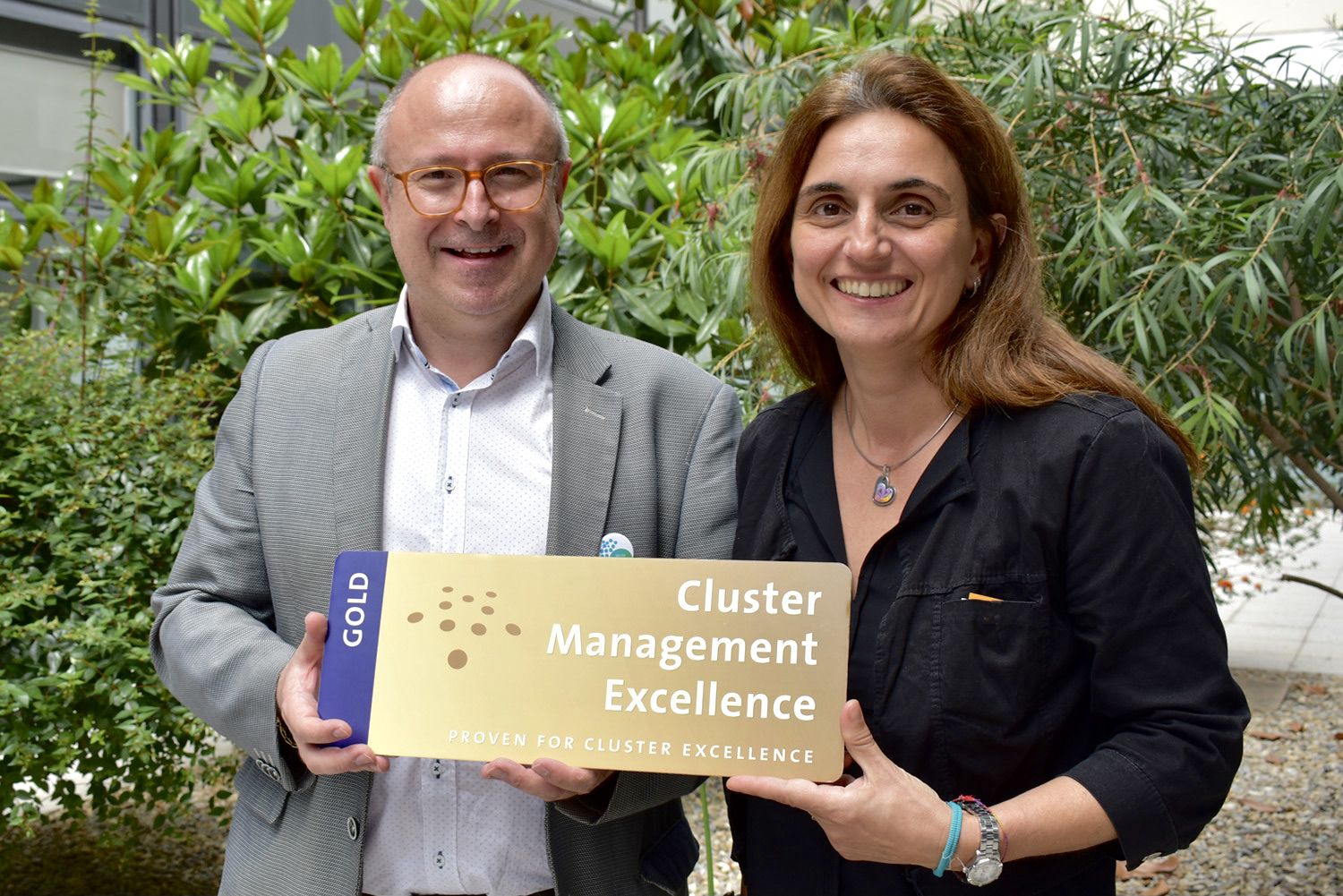 Francesc Arrufat, presidente del Clúster de la Salud Mental, y Marta Sánchez Bret, directora del clúster | Cedida