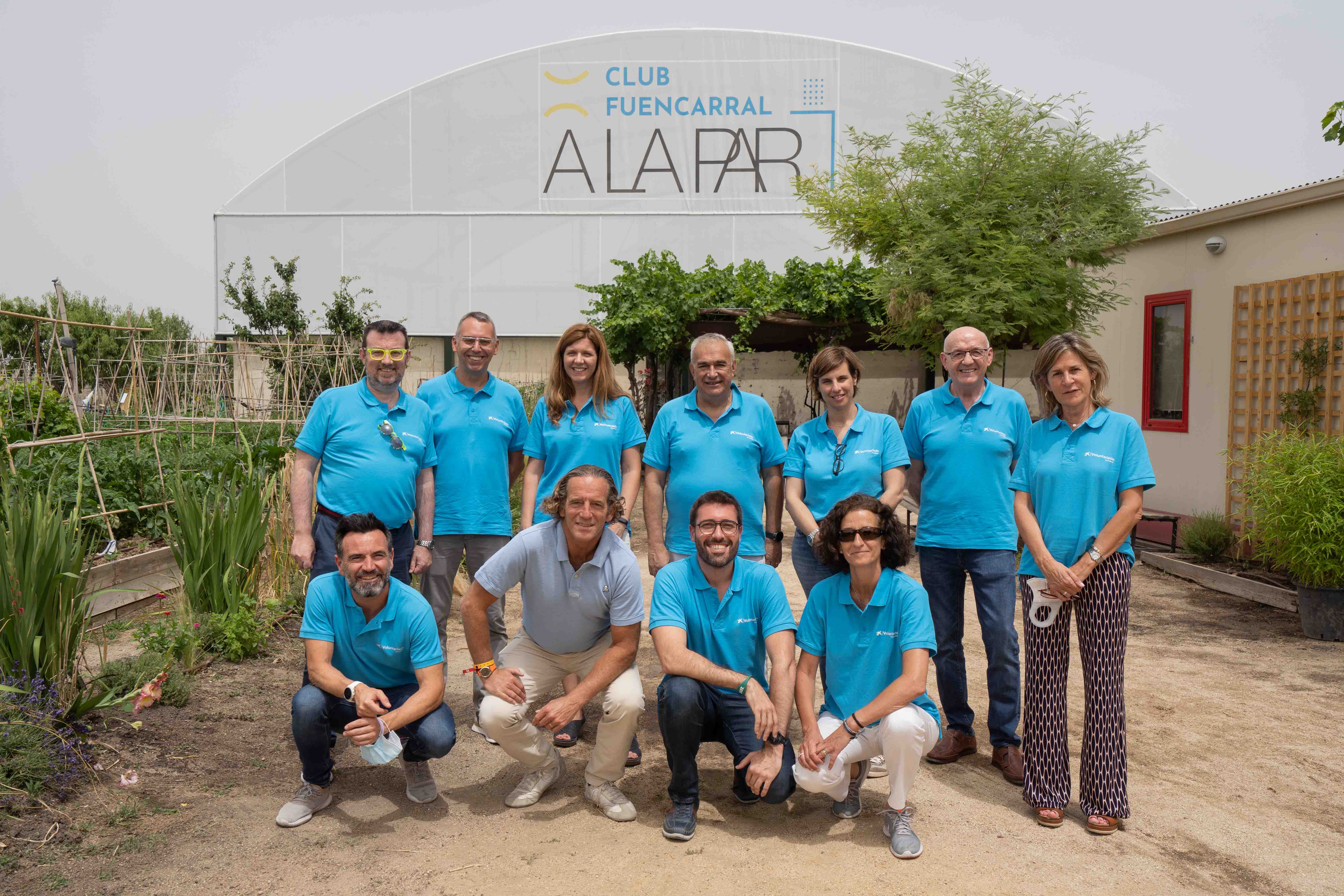 Els accionistes representants del comitè consultiu de CaixaBank durant la jornada de voluntariat a la 'Fundació A La Par' | Cedida