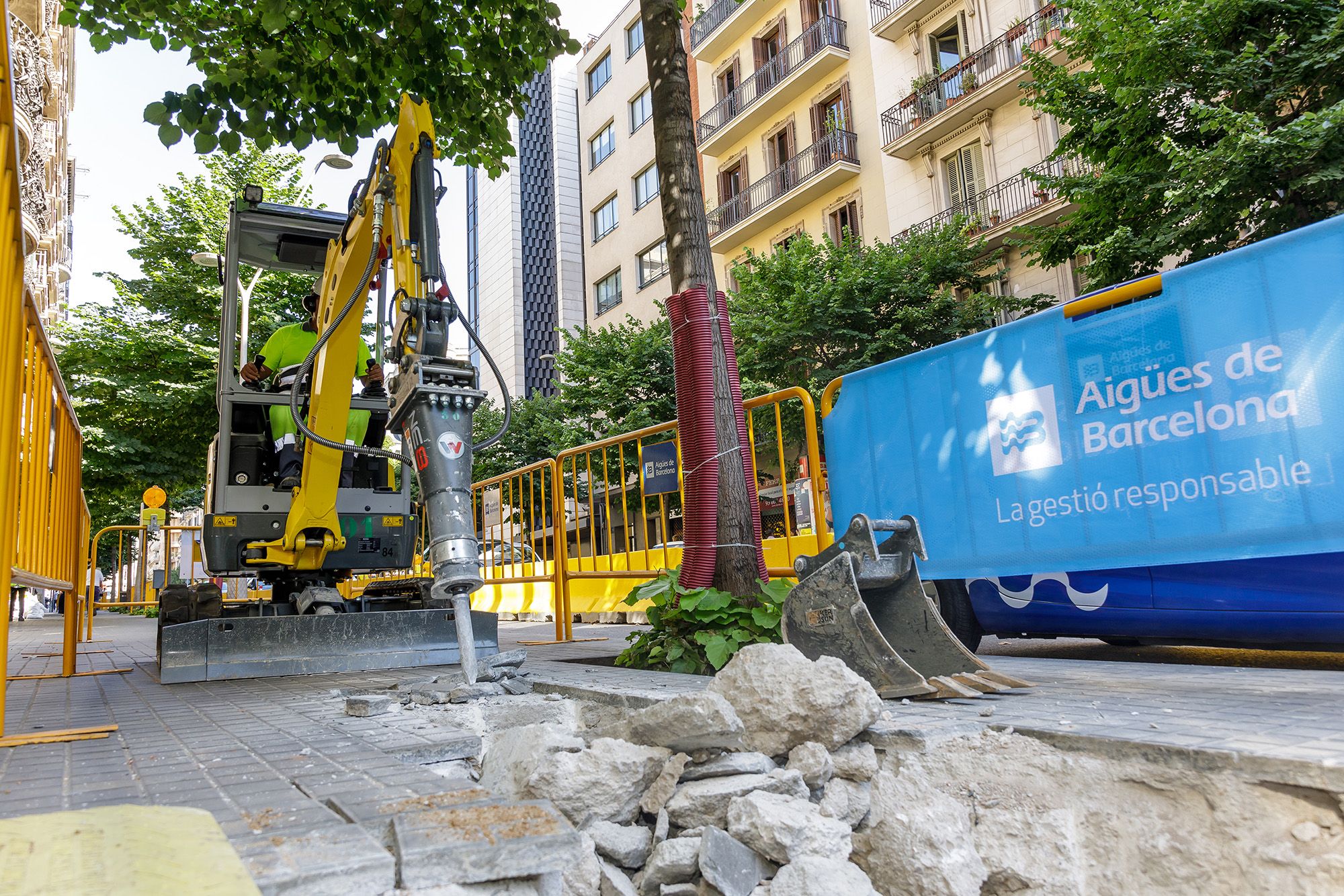 Obres amb maquinària elèctrica a Barcelona | Cedida