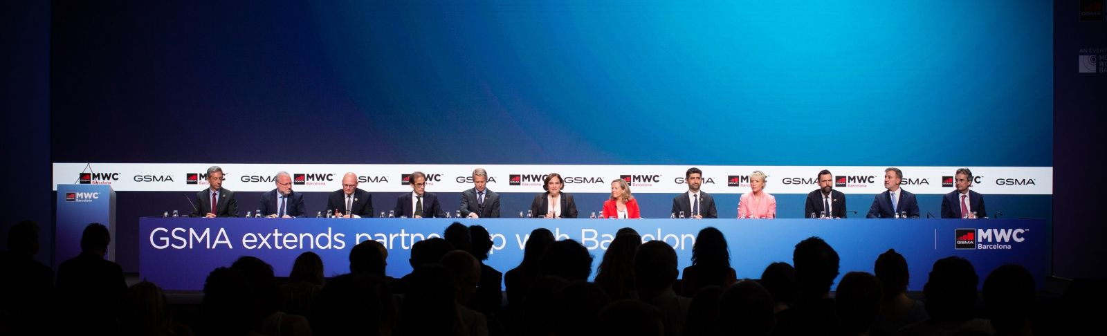 La roda de premsa de presentació de la renovació del contracte del MWC fins al 2030 | EP