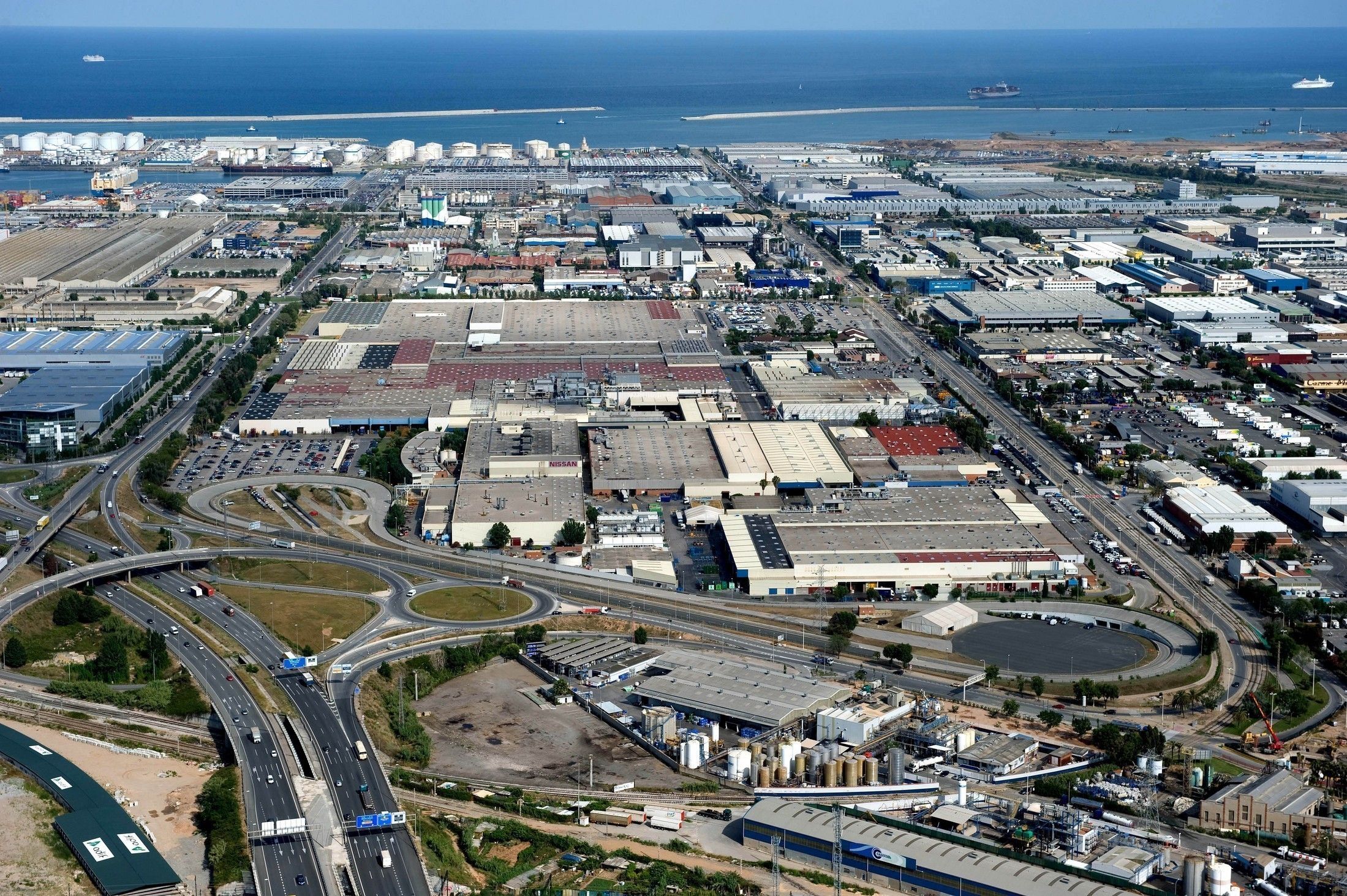 Vista aérea de la planta de Nissan en la Zona Franca | ACN