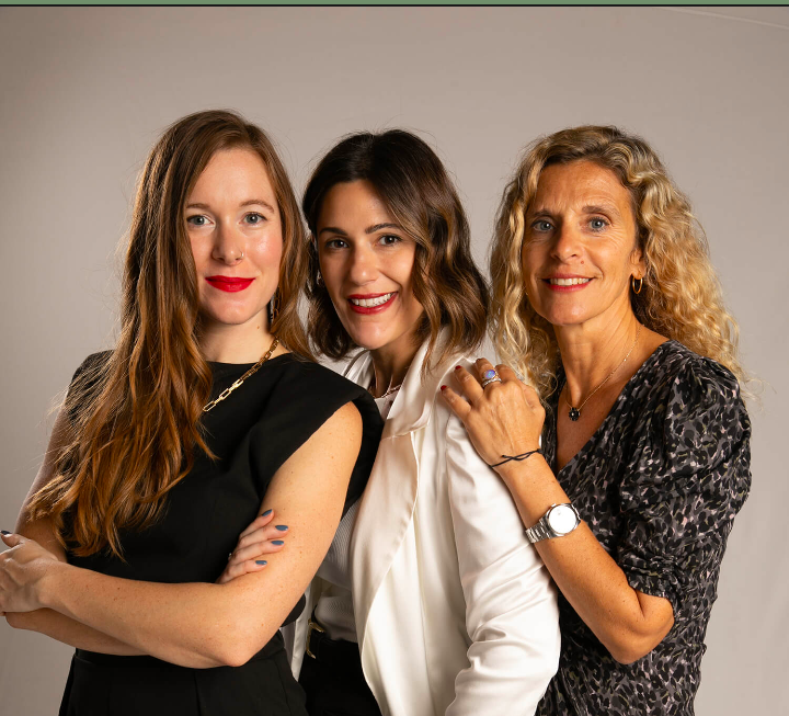 D’esquerra a dreta, Liana Knight Grieg, Natalie Batlle i Eva Vila-Massanas, fundadores i conselleres de Juno House SL | Juno House