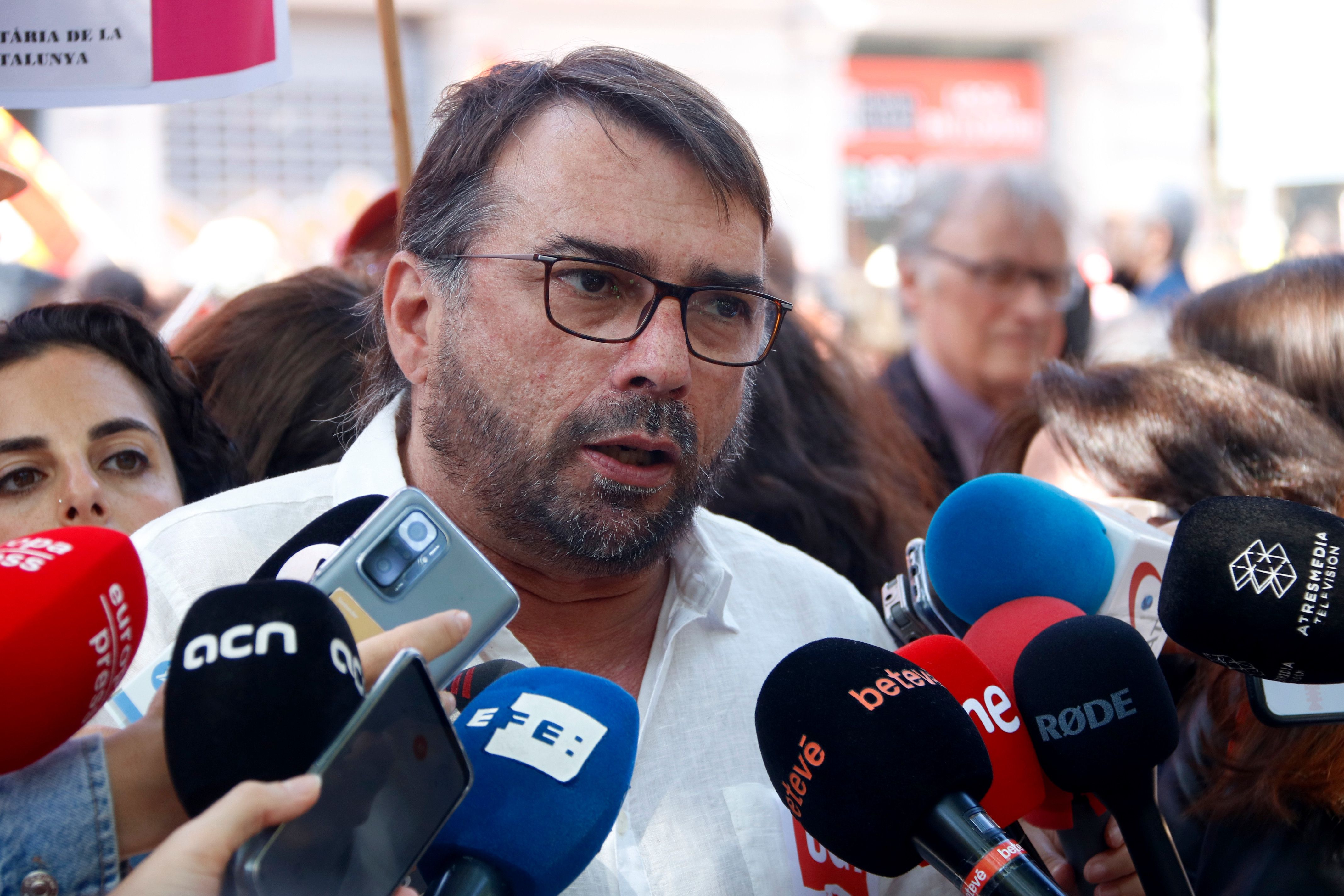  El secretari general de la UGT, Camil Ros, en declaracions als mitjans | ACN