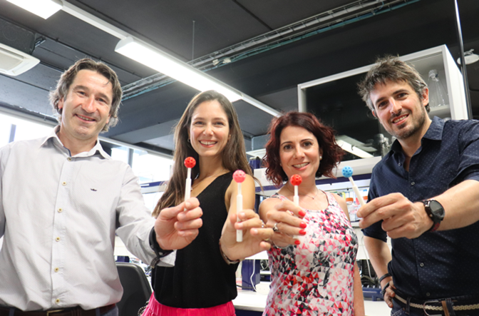  Els fundadors de The Smart Lollipop: Roger Garcia (director mèdic), Diana Ballart (CEO), Lorena Toda (directora d’estratègia comercial) i Albert Valeta (CTO) | Cedida