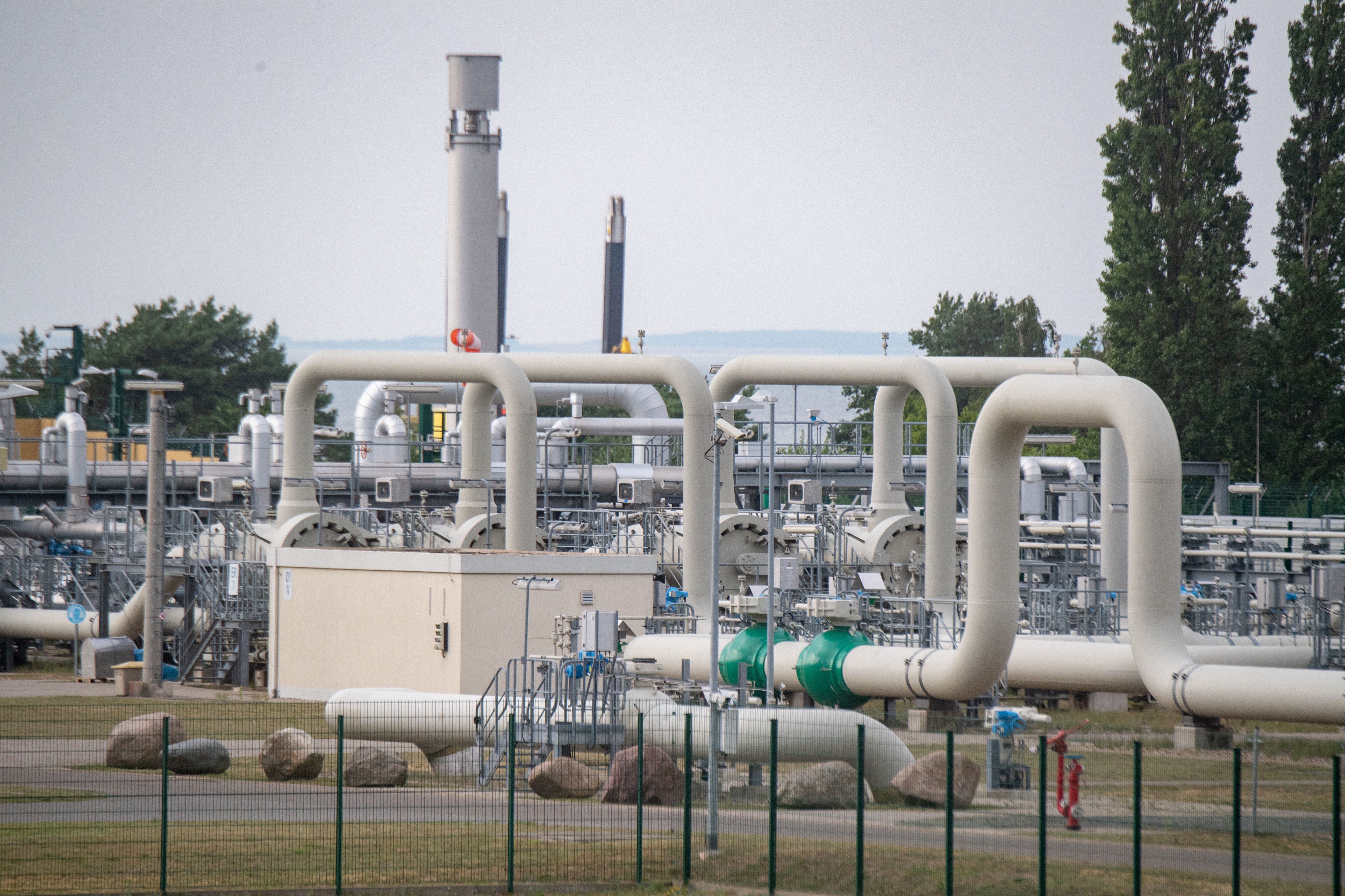 Instalación de la estación receptora de gas del gaseoducto Nord Stream 1 en Mecklemburgo (Pomerania, Alemania) |  Stefan Sauer | DPA | Europa Press