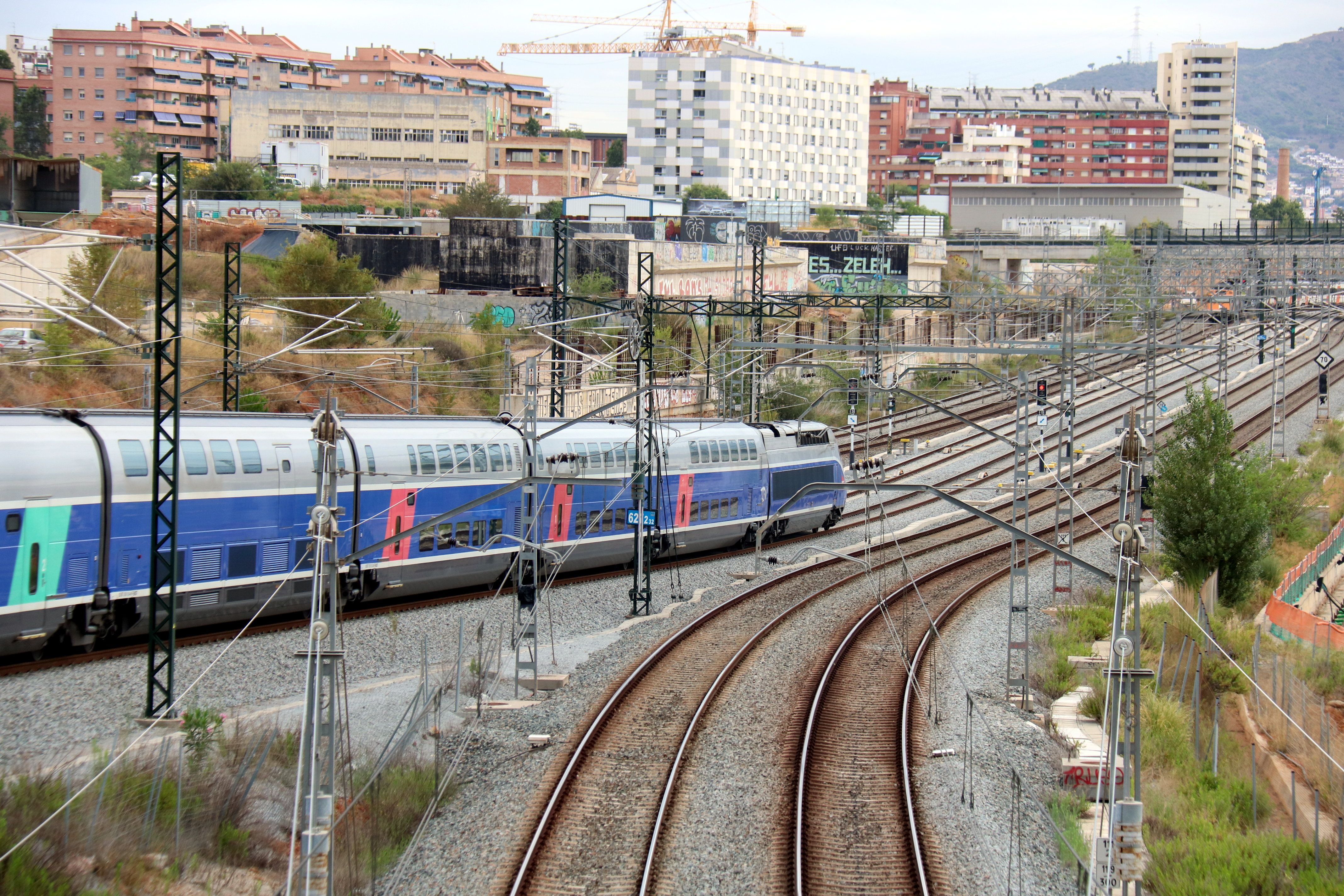 Imatge d'un tren TGV a La Sagrera | ACN - Lluís Sibils