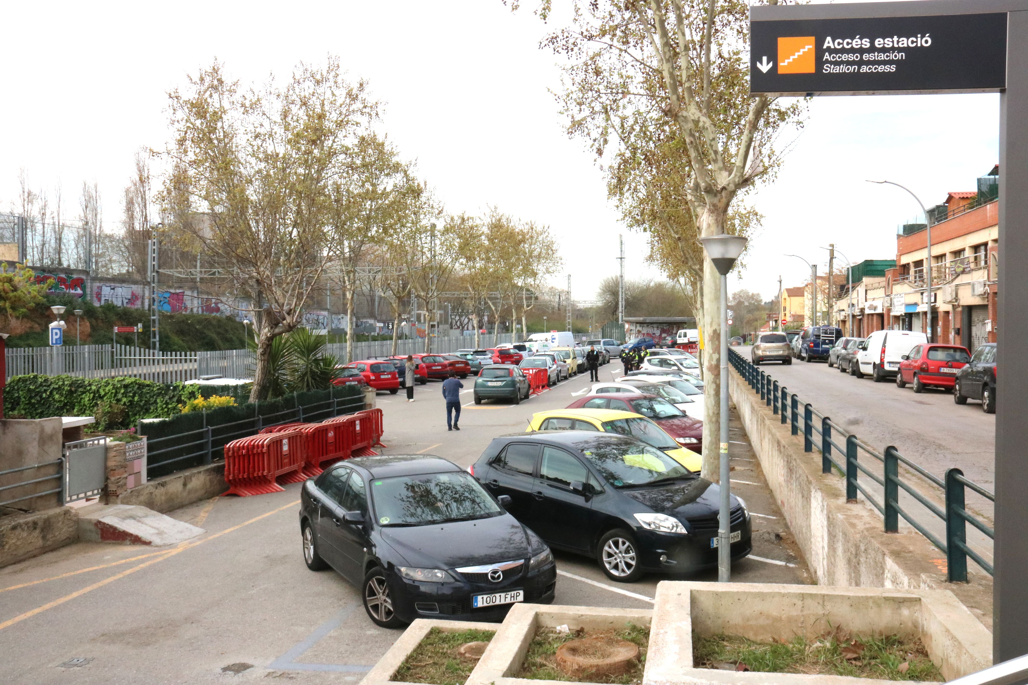 Espacio donde se creará una zona de Park&Ride en la estación de Parets del Vallès | ACN