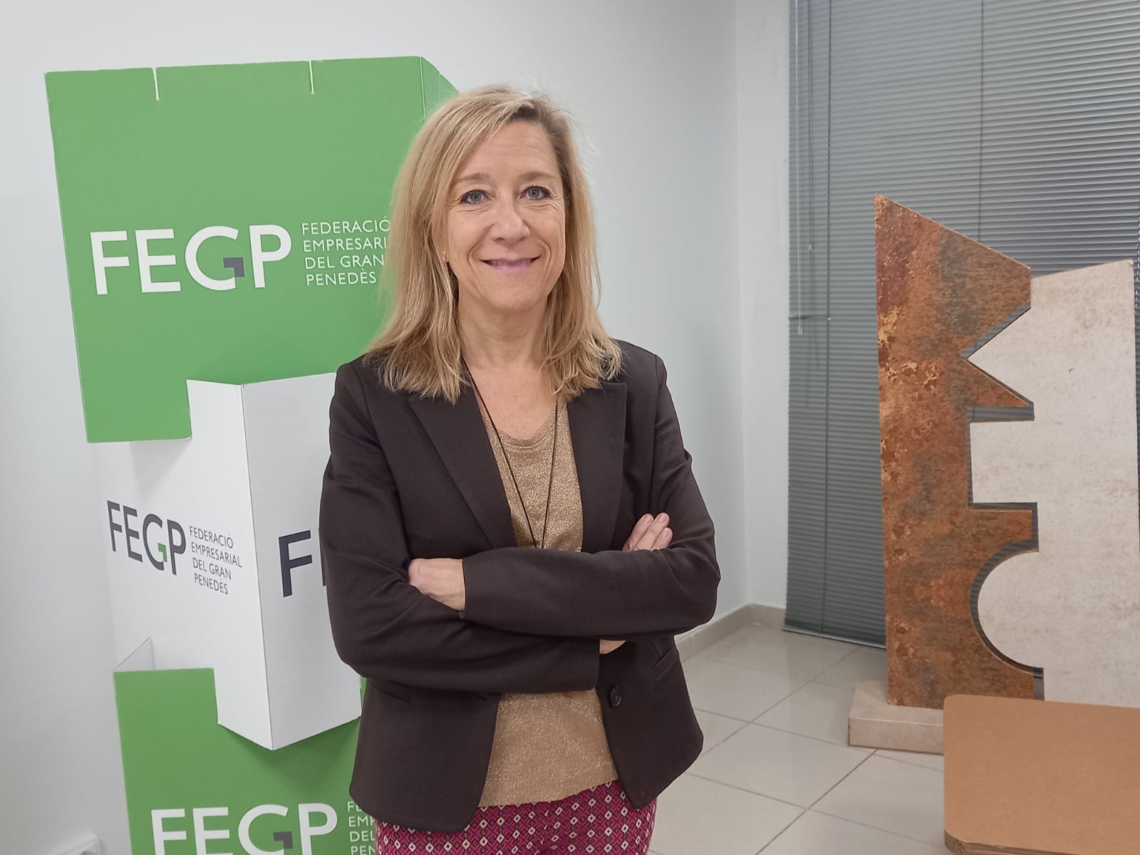 Neus Lloveras, presidenta de la Federació Empresarial del Gran Penedès | Aleix Ramirez