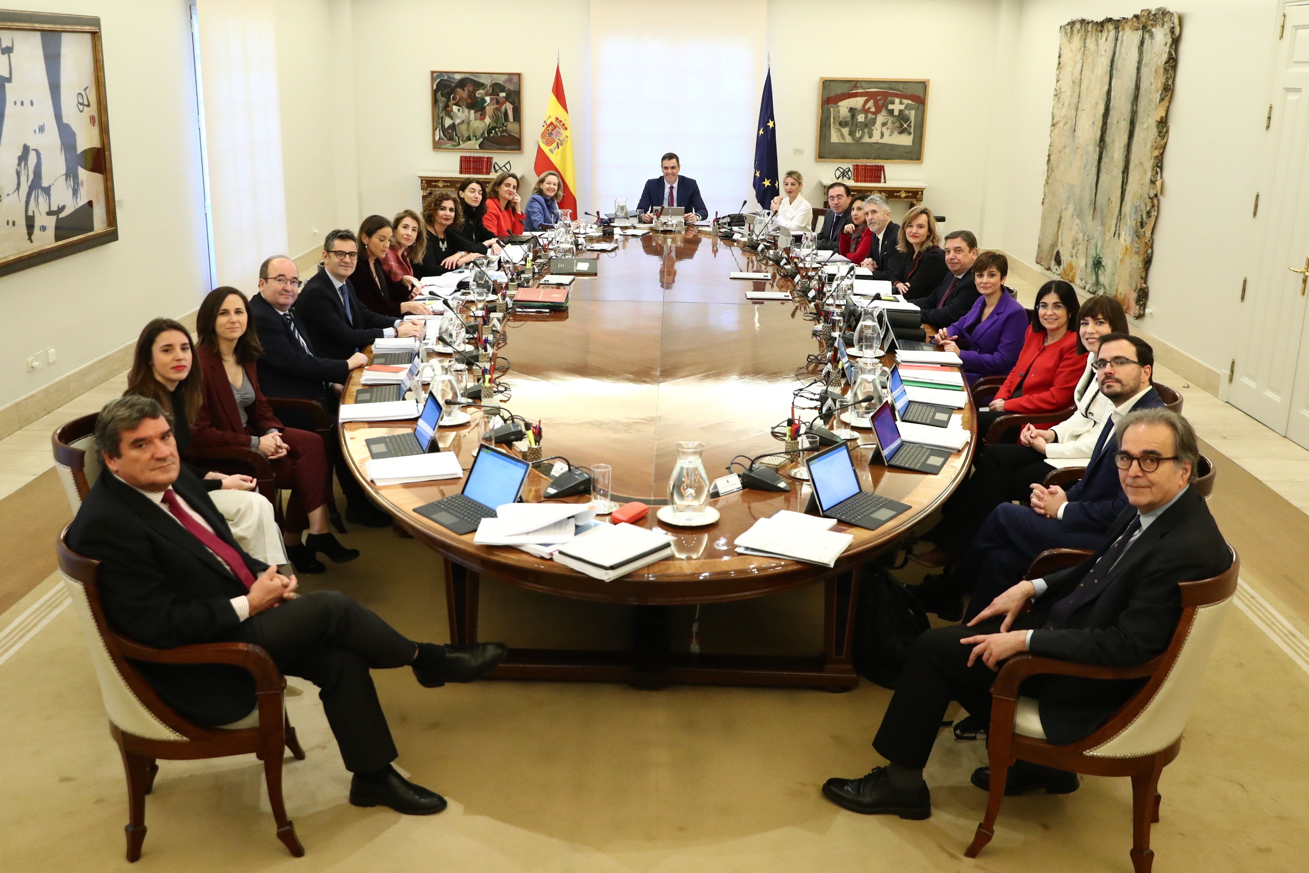 Panoràmica de la reunió del Consell de Ministres d’aquest dimarts, l’últim de 2022 | ACN