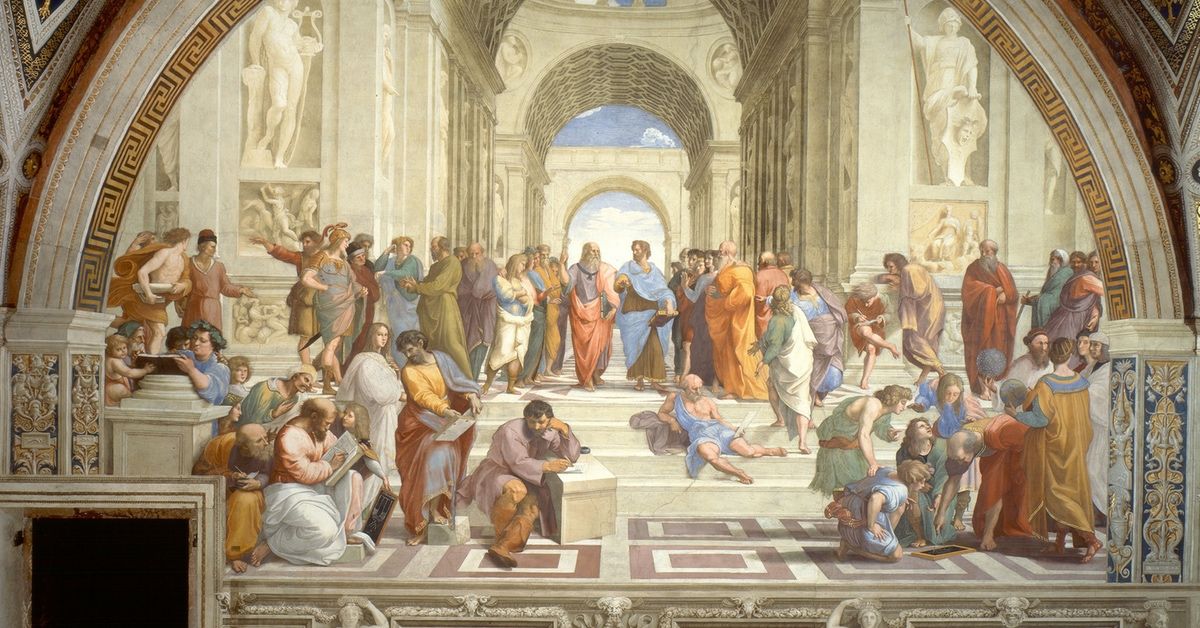 La escuela de Atenas (en italiano, Scuola di Atene) es una de las pinturas más destacadas del artista renacentista italiano Rafael Sanzio | iStock