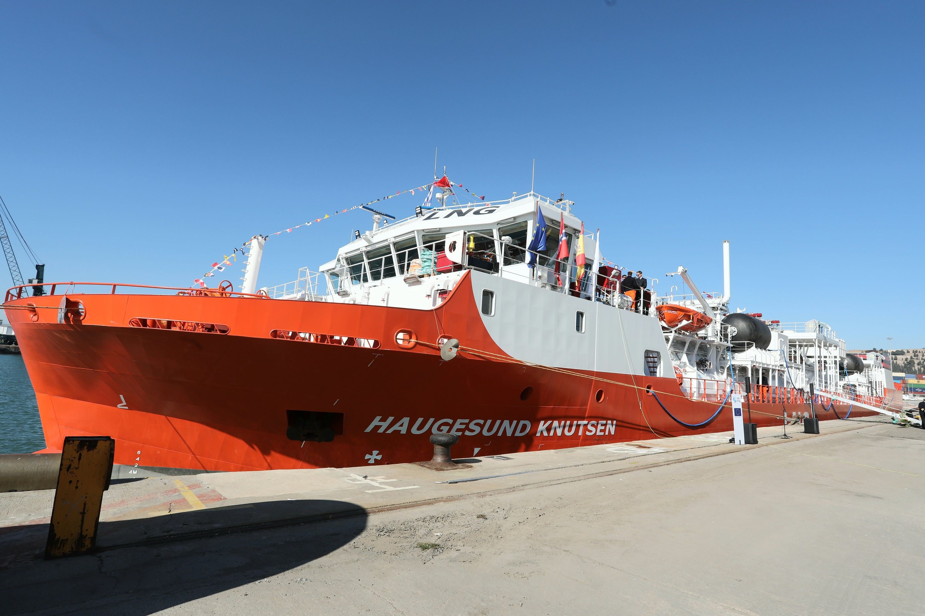 Imagen del buque de suministro de GNL | Port de Barcelona