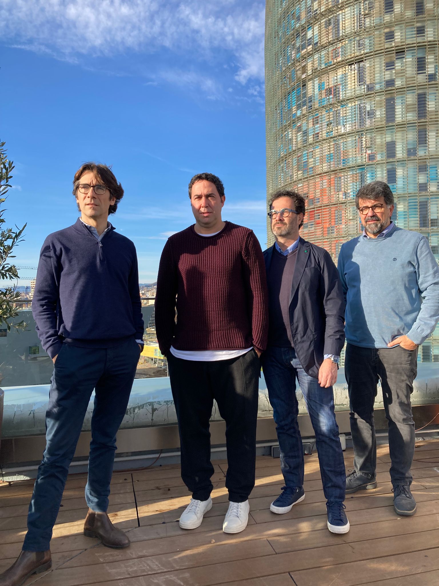 D’esquerra a dreta, Pep Martorell, Jordi Herreruela, Enric Jové i Genís Roca, patrons de la Fundació Barcelona Music Lab | Foto: Josep Camps