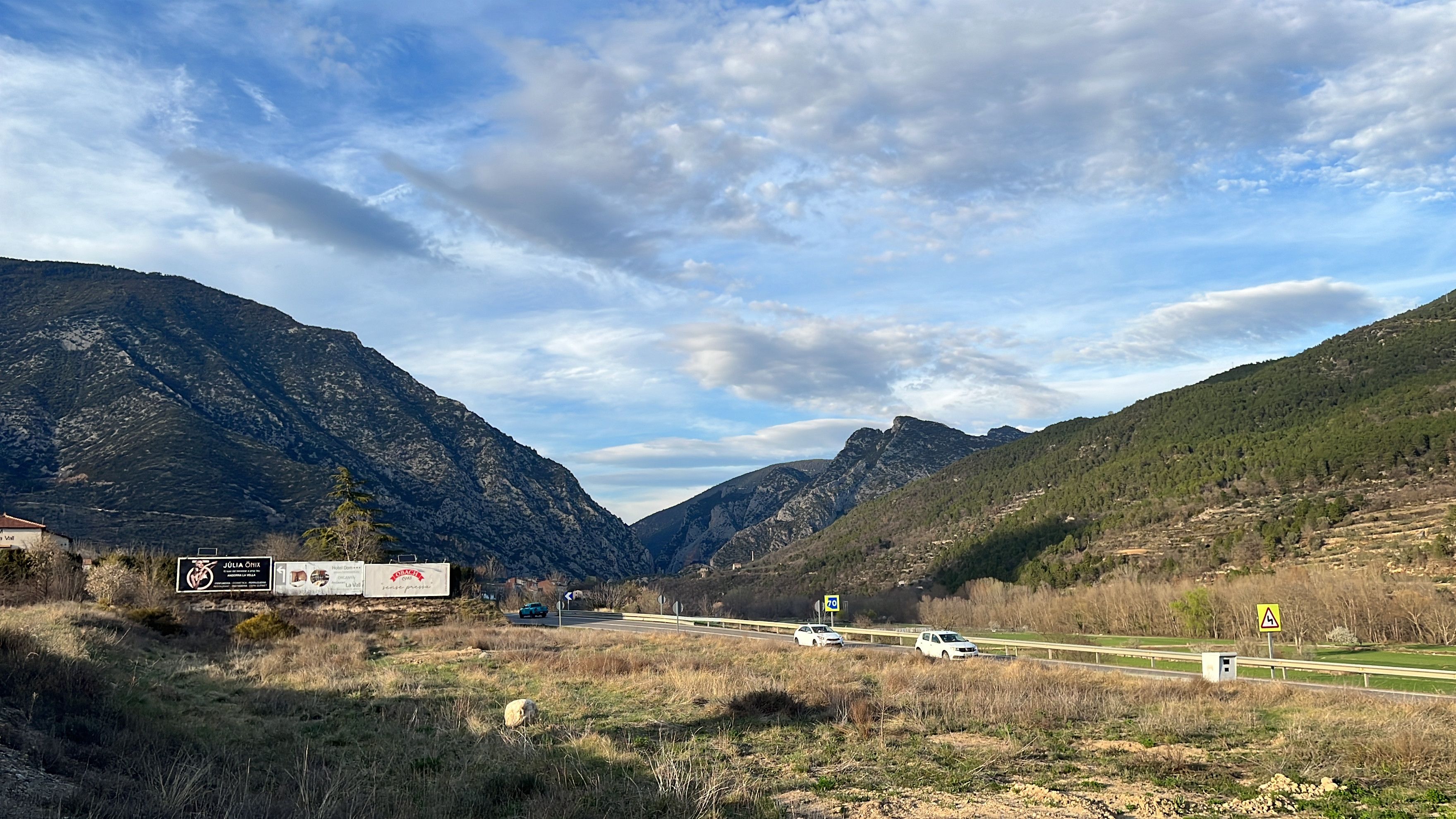 Una parte de los terrenos que ocupará el polígono Vilansats d'Organyà | Cedida