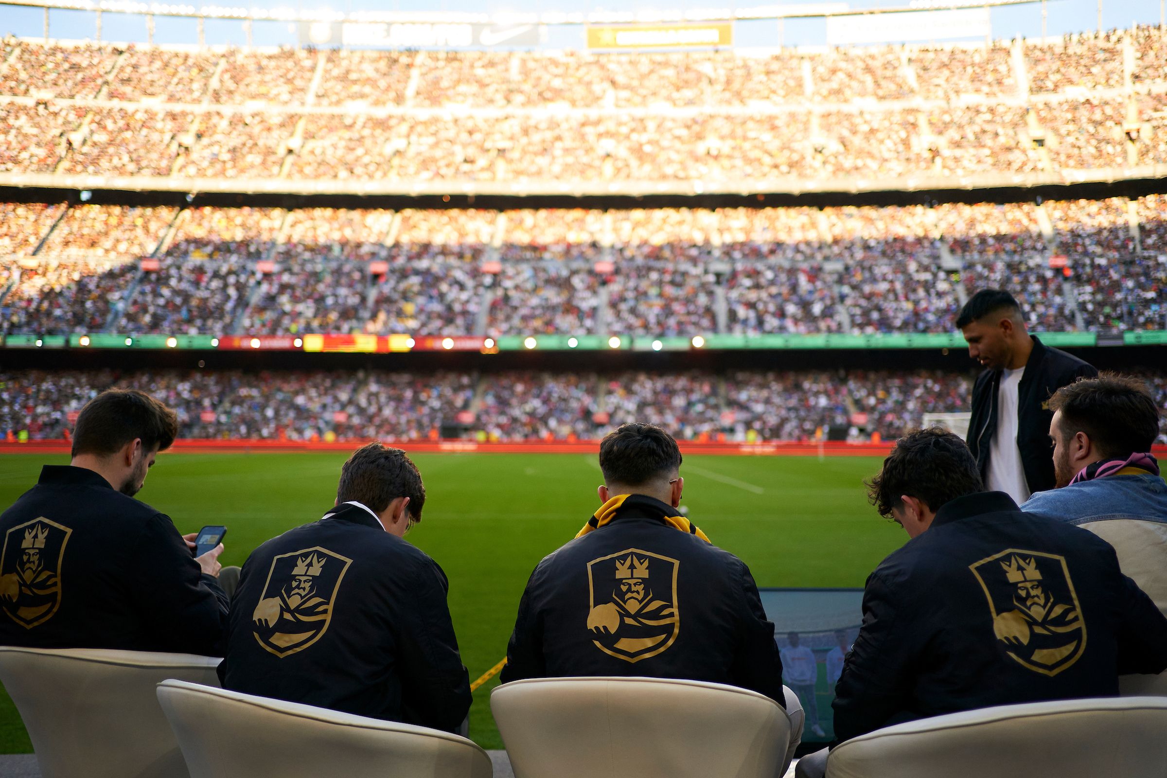 Imatge de Gerard Piqué i els dirigents de la Kings League al Camp Nou | Kings League