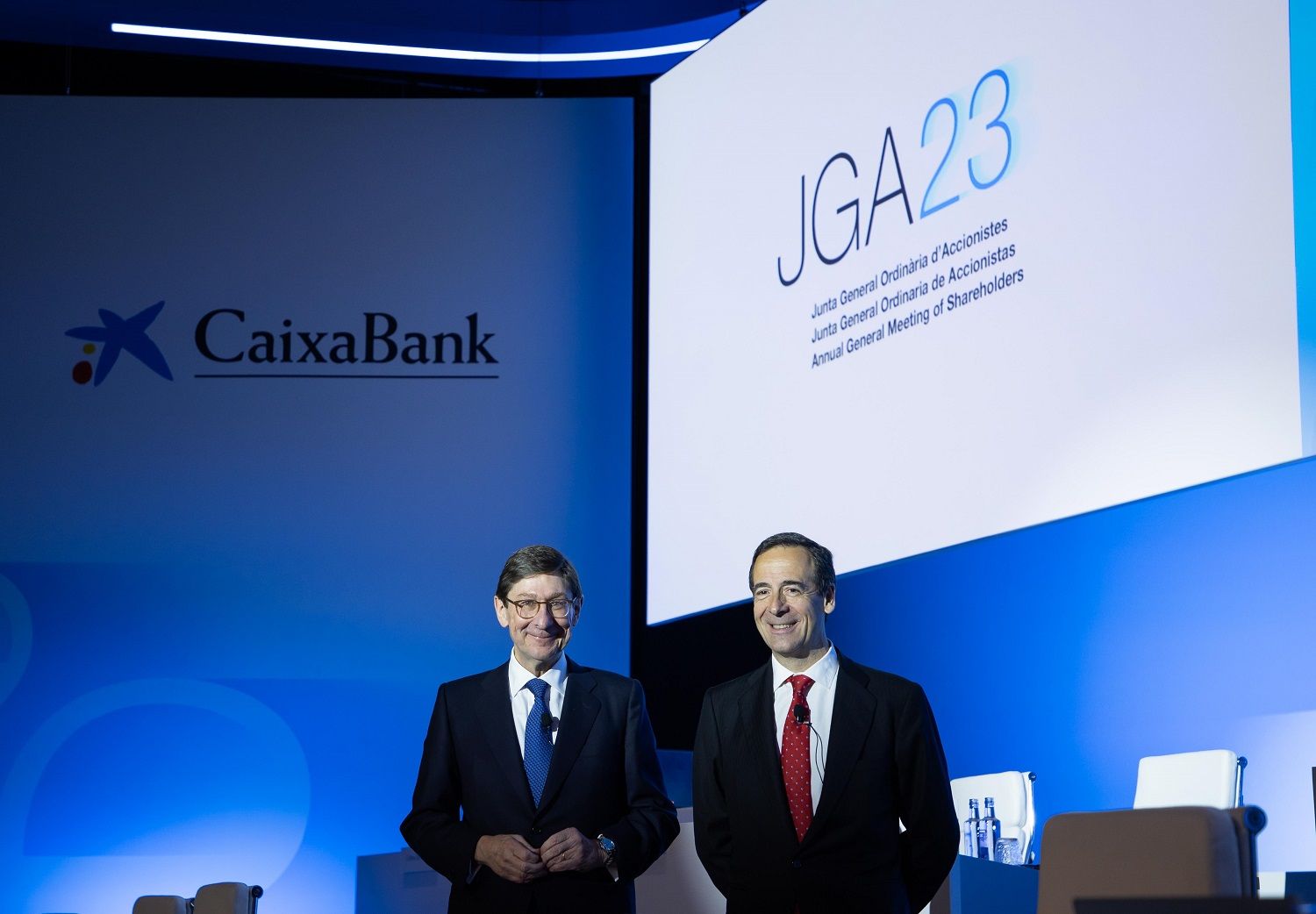 Imatge conjunta de José Ignacio Goirigolzarri i Gonzalo Gortázar | CaixaBank 